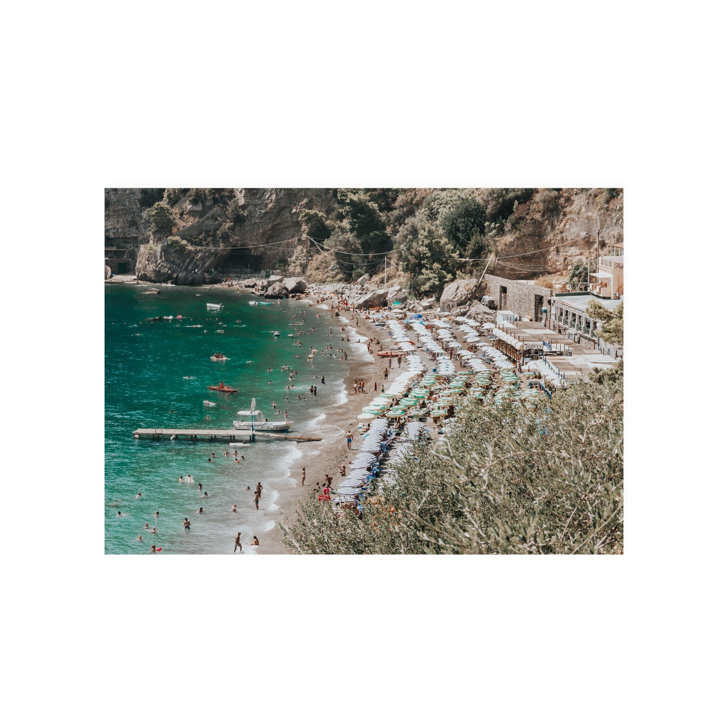 Fornillo Beach fine art print, Positano, Italy, A1 · 84.1 x 59.4 cm, Unframed, Fine Art Print