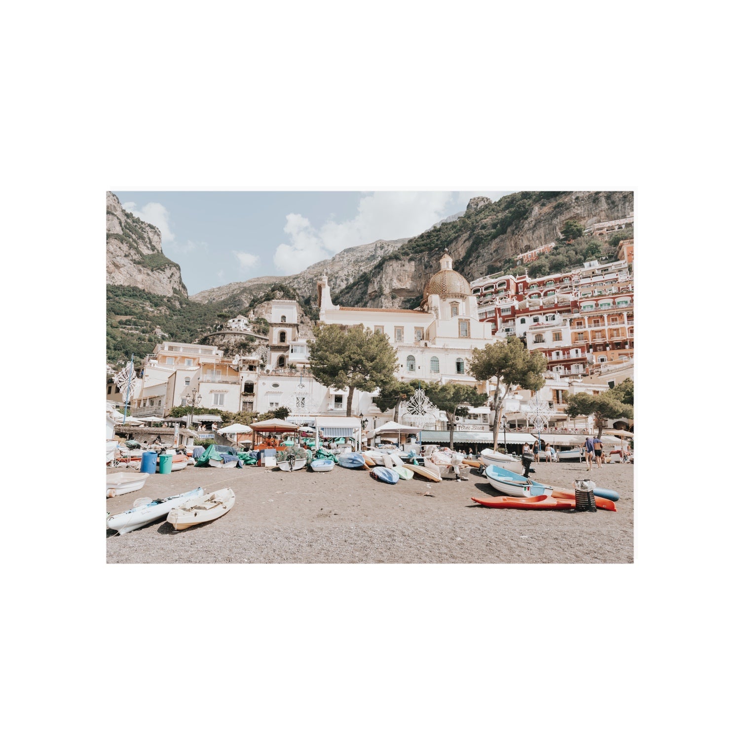Pastel Paradise fine art print, Positano, Italy, A1 · 84.1 x 59.4 cm, Unframed, Fine Art Print
