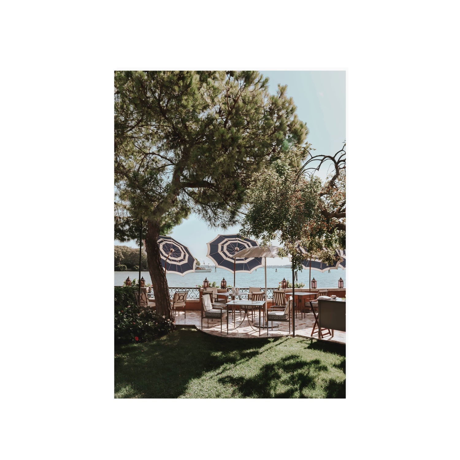 Tranquil Gardens Venice Italian wall art A1, 84.1 x 59.4 cm unframed fine art print