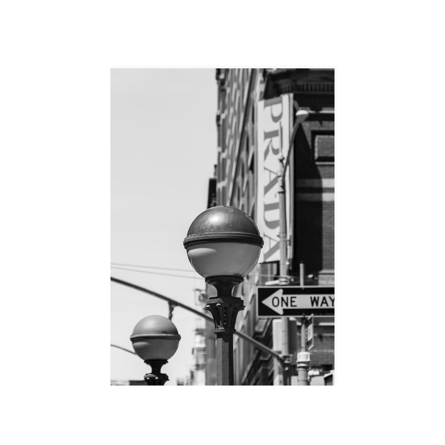 Subway Style New York NYC Black & White wall art A1, 84.1 x 59.4 cm unframed fine art print
