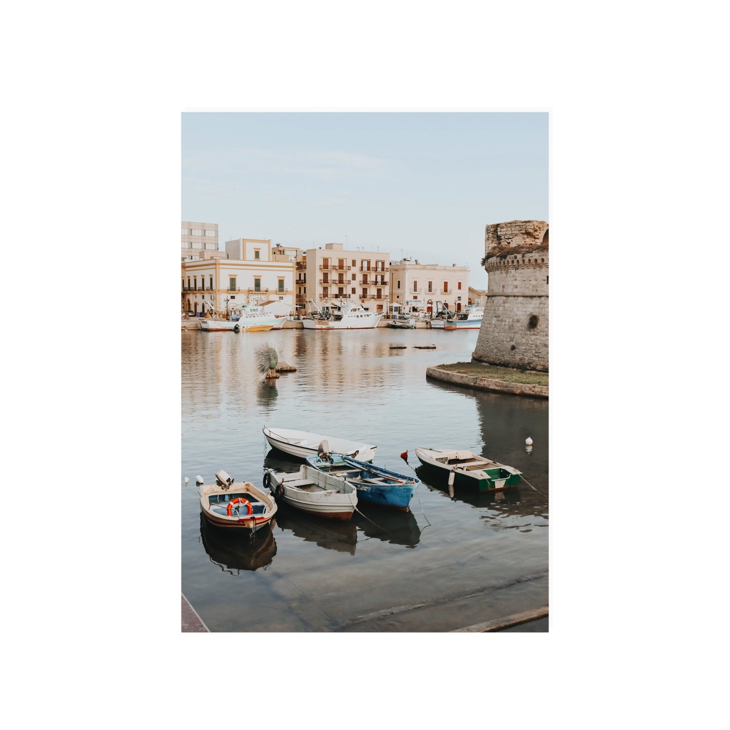 Fishing Legacy Puglia Gallipoli coastal decor wall art A1, 84.1 x 59.4 cm unframed fine art print