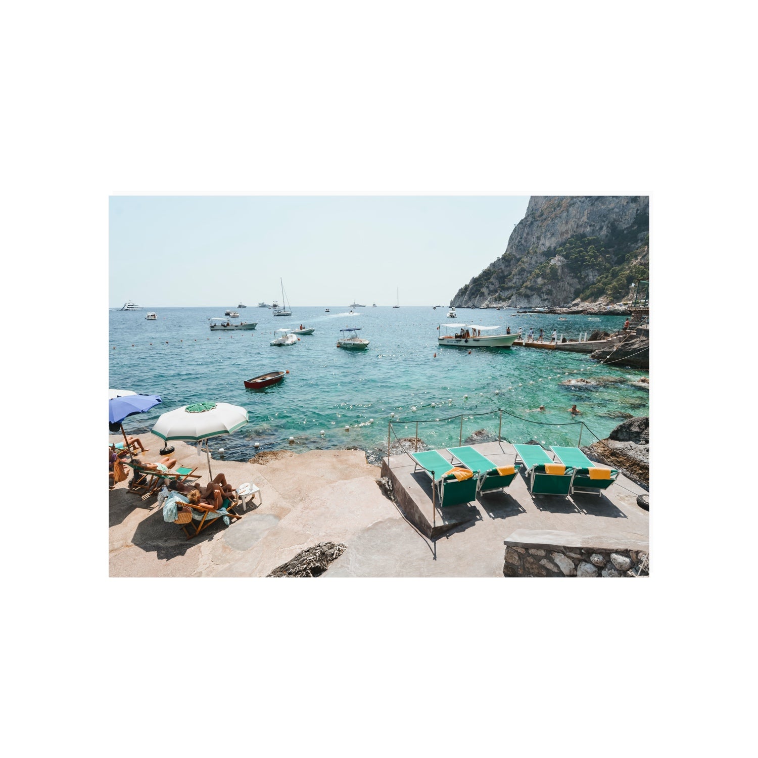 Save Me A Seat Capri Mediterranean wall art A1, 84.1 x 59.4 cm unframed fine art print