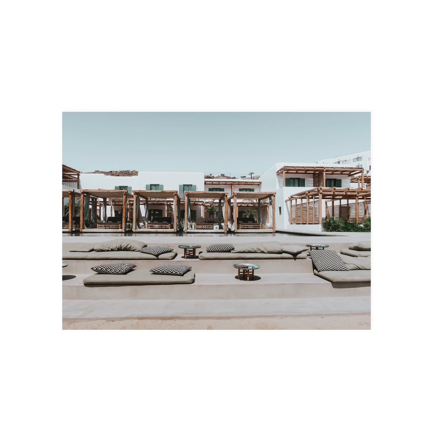 Platis Gialos fine art print, Mykonos, Greece, A1 · 84.1 x 59.4 cm, Unframed, Fine Art Print