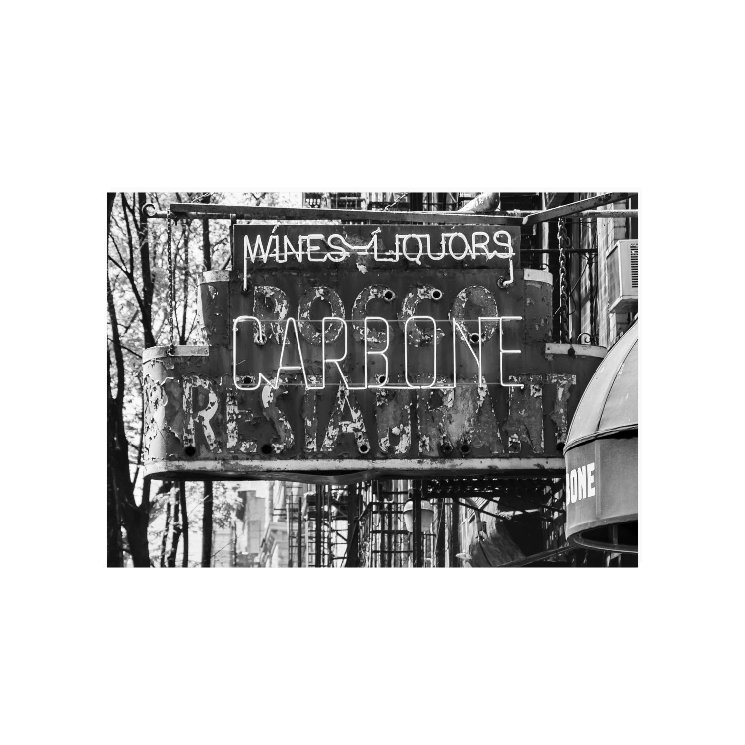 Thompson Street New York NYC Black & White wall art A1, 84.1 x 59.4 cm unframed fine art print