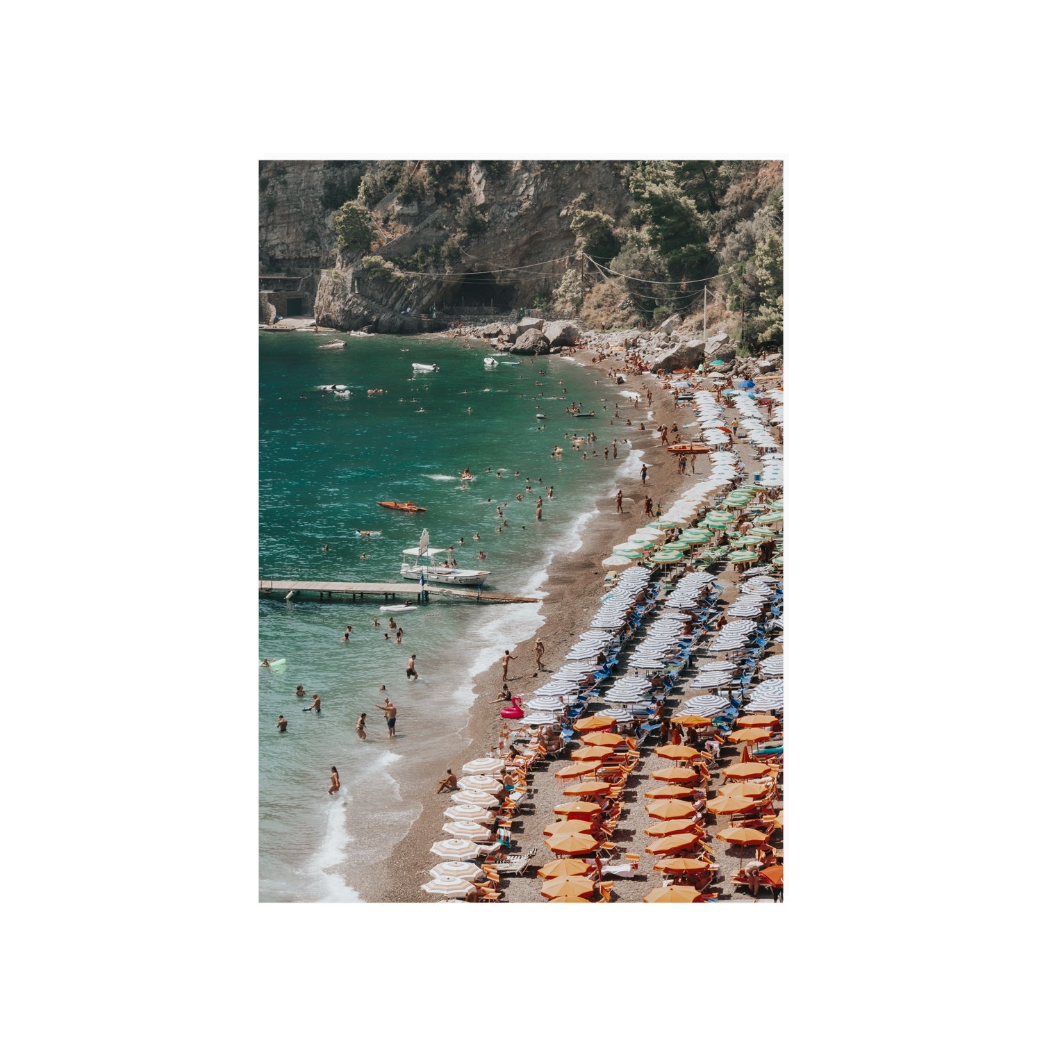 Ocean's Playground Positano decor wall art A1, 84.1 x 59.4 cm unframed fine art print