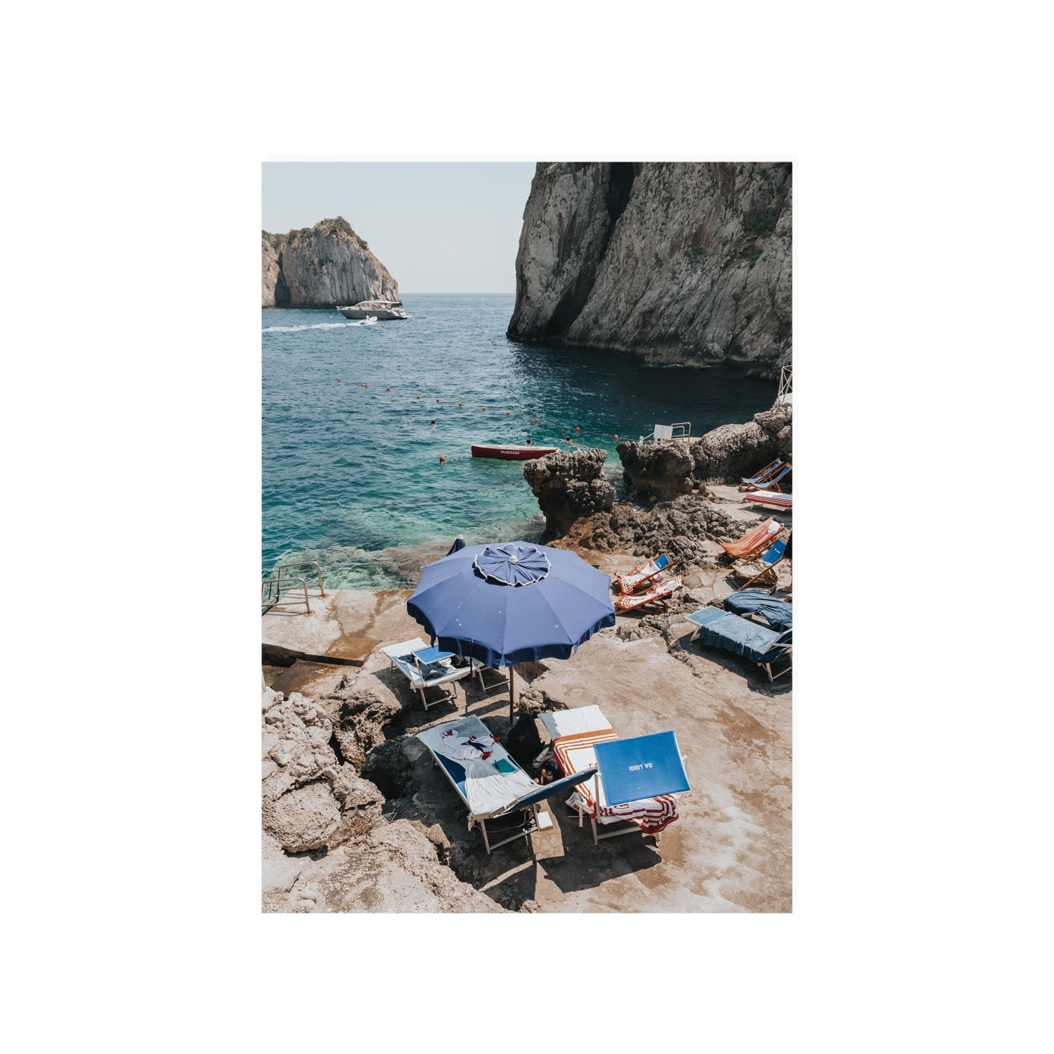 Lonely Loungers fine art print, Capri, Italy, A1 · 84.1 x 59.4 cm, Unframed, Fine Art Print