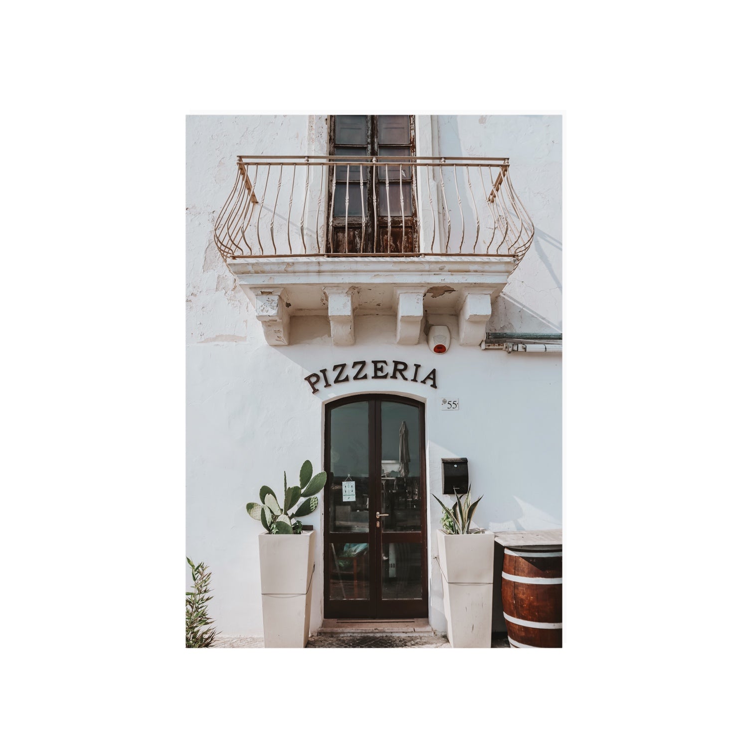 Pizzeria Puglia Italian wall art A1, 84.1 x 59.4 cm unframed fine art print