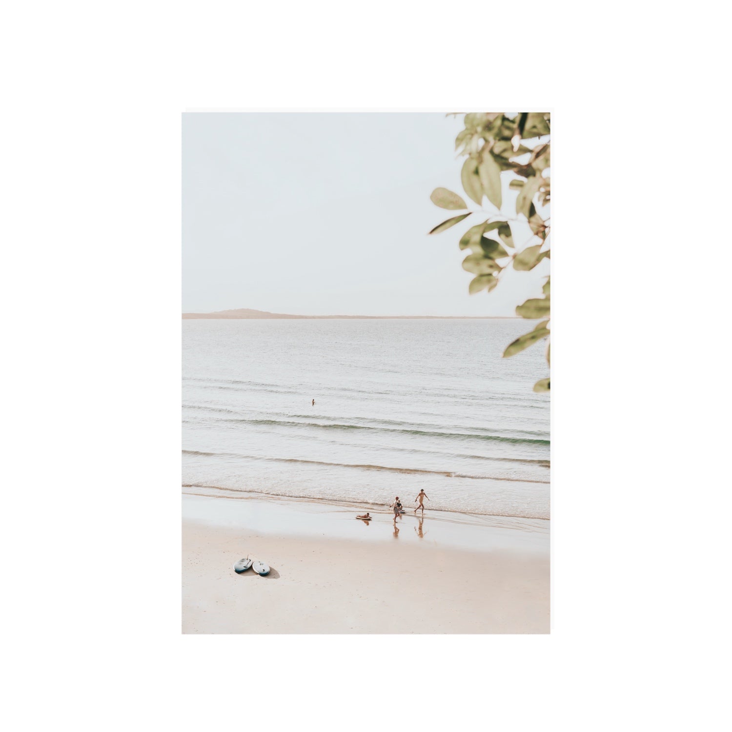 Walking On Sunshine fine art print, Noosa, Australia, coastal scenes artwork, A1 · 84.1 x 59.4 cm, Unframed, Fine Art Print