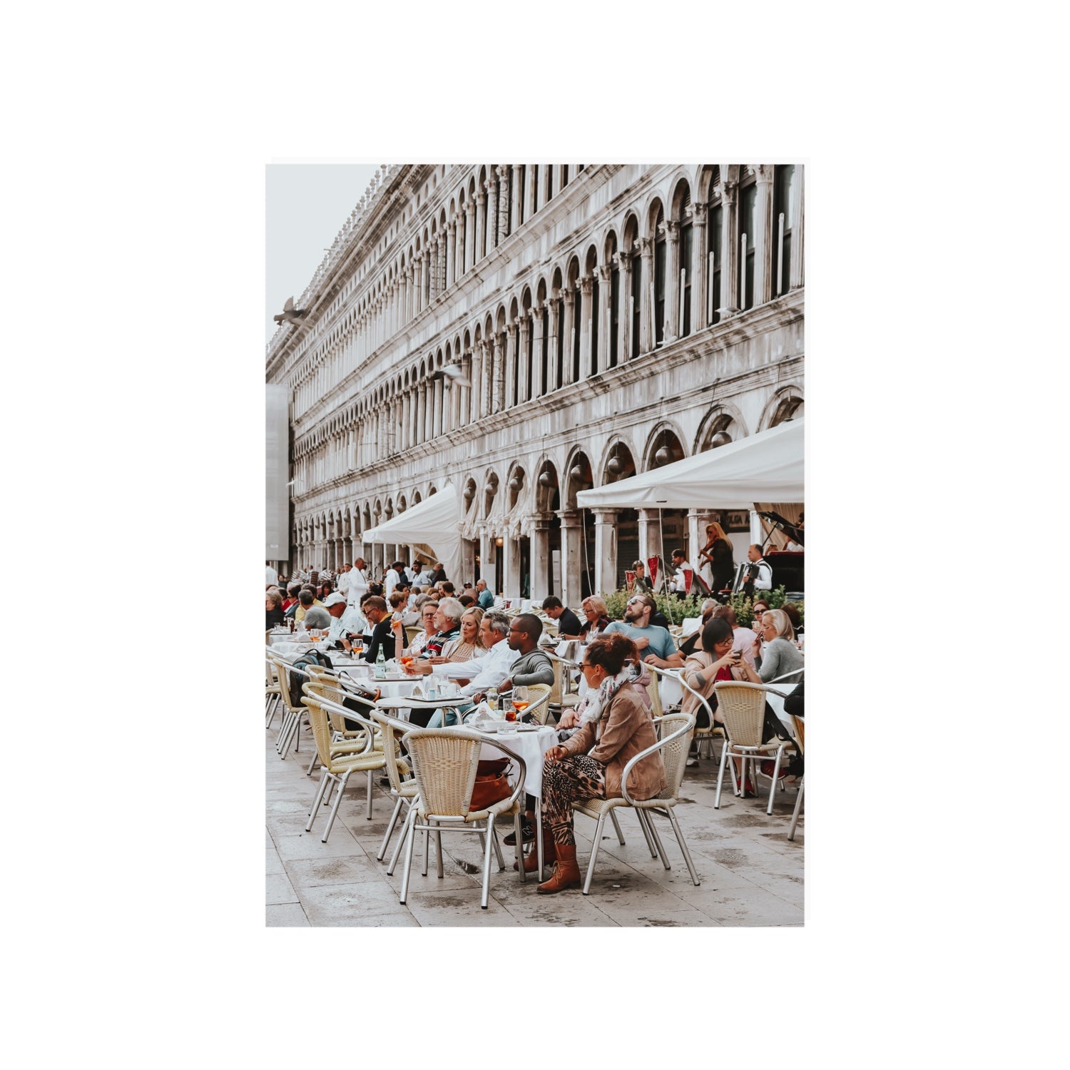 Lunchbreak Venice Italian wall art A1, 84.1 x 59.4 cm unframed fine art print