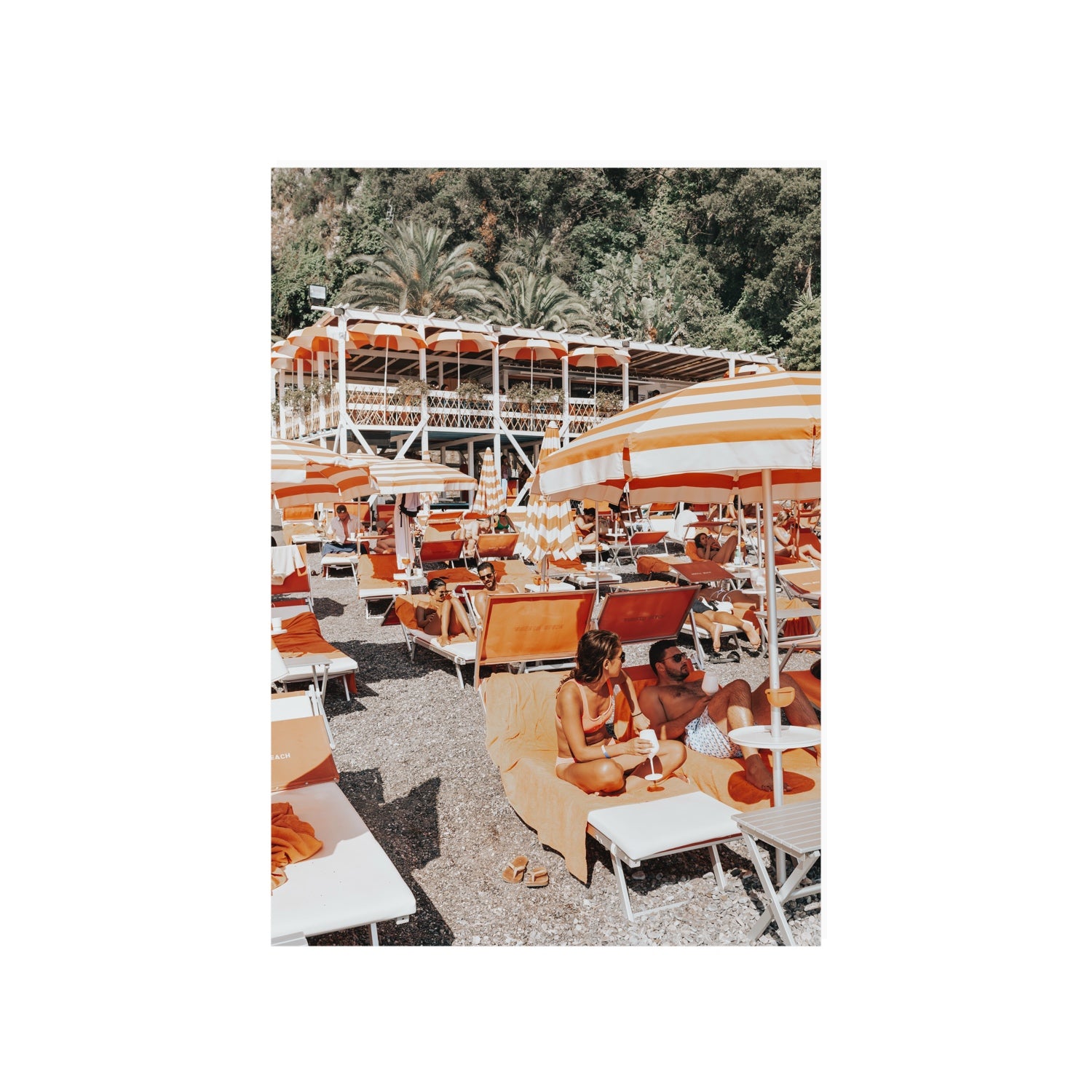 Lounging In Lido fine art print, Positano, Italy, A1 · 84.1 x 59.4 cm, Unframed, Fine Art Print