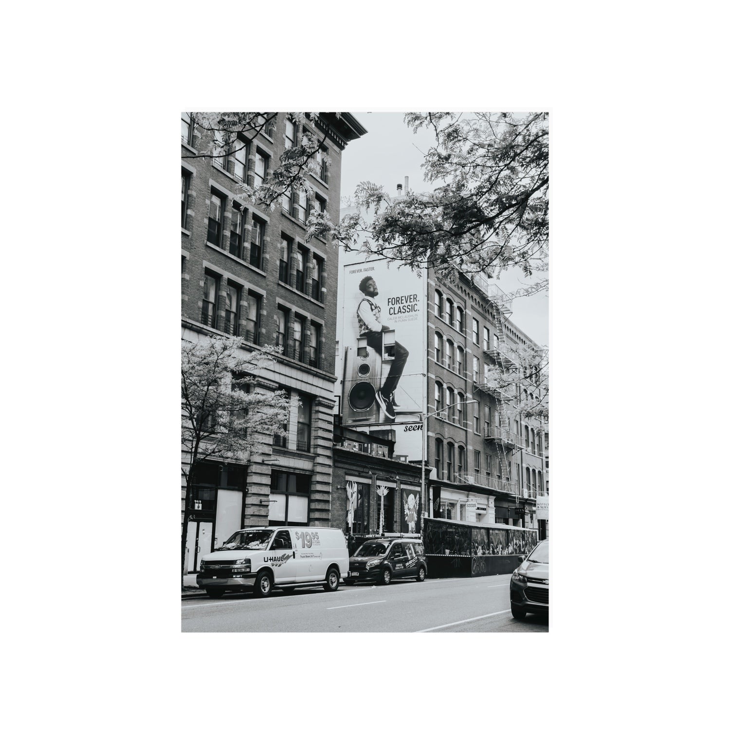 Forever Classic New York NYC Black & White wall art A1, 84.1 x 59.4 cm unframed fine art print