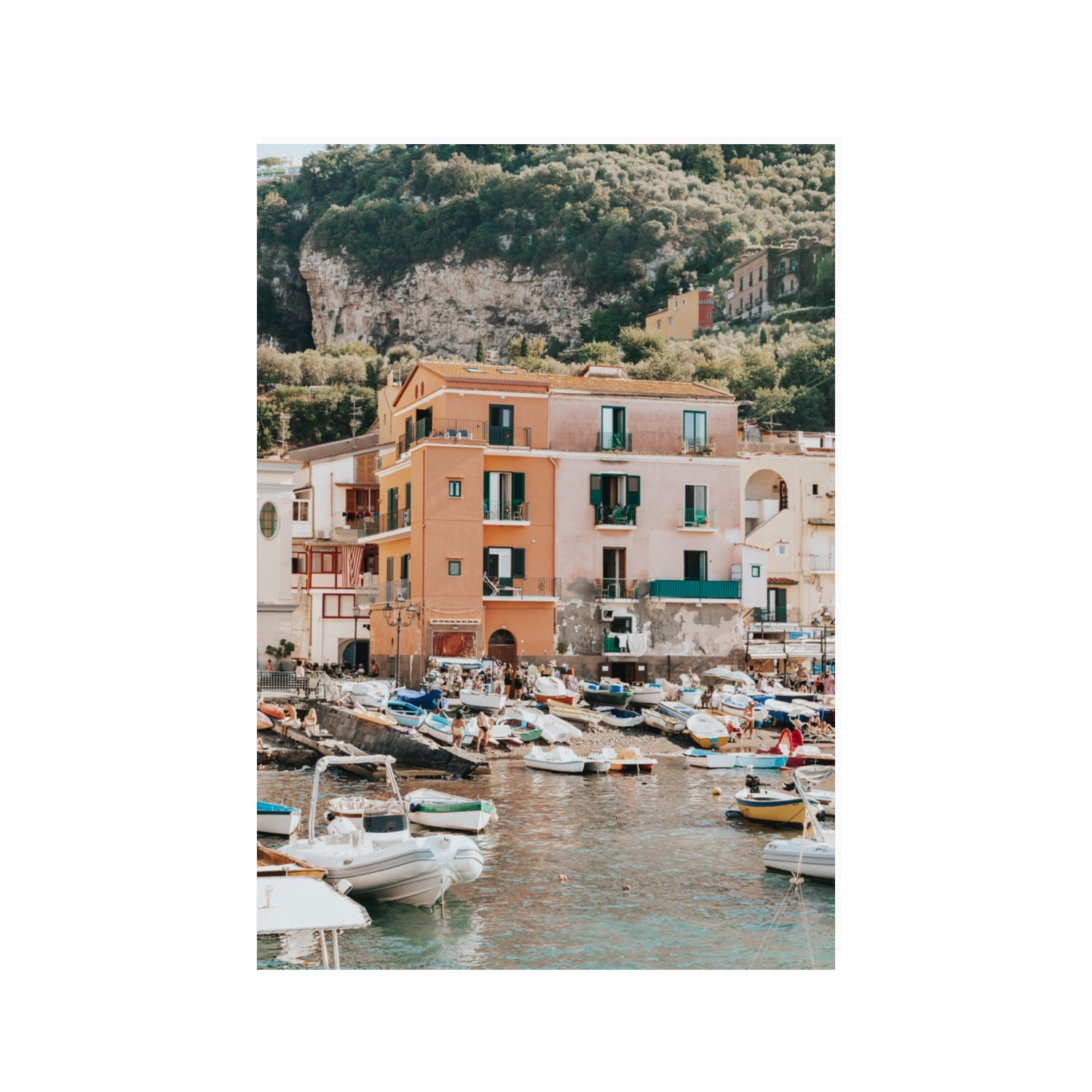 Boatyard Bliss fine art print, Sorrento, Italy, 100 x 70 cm, Unframed, Fine Art Print