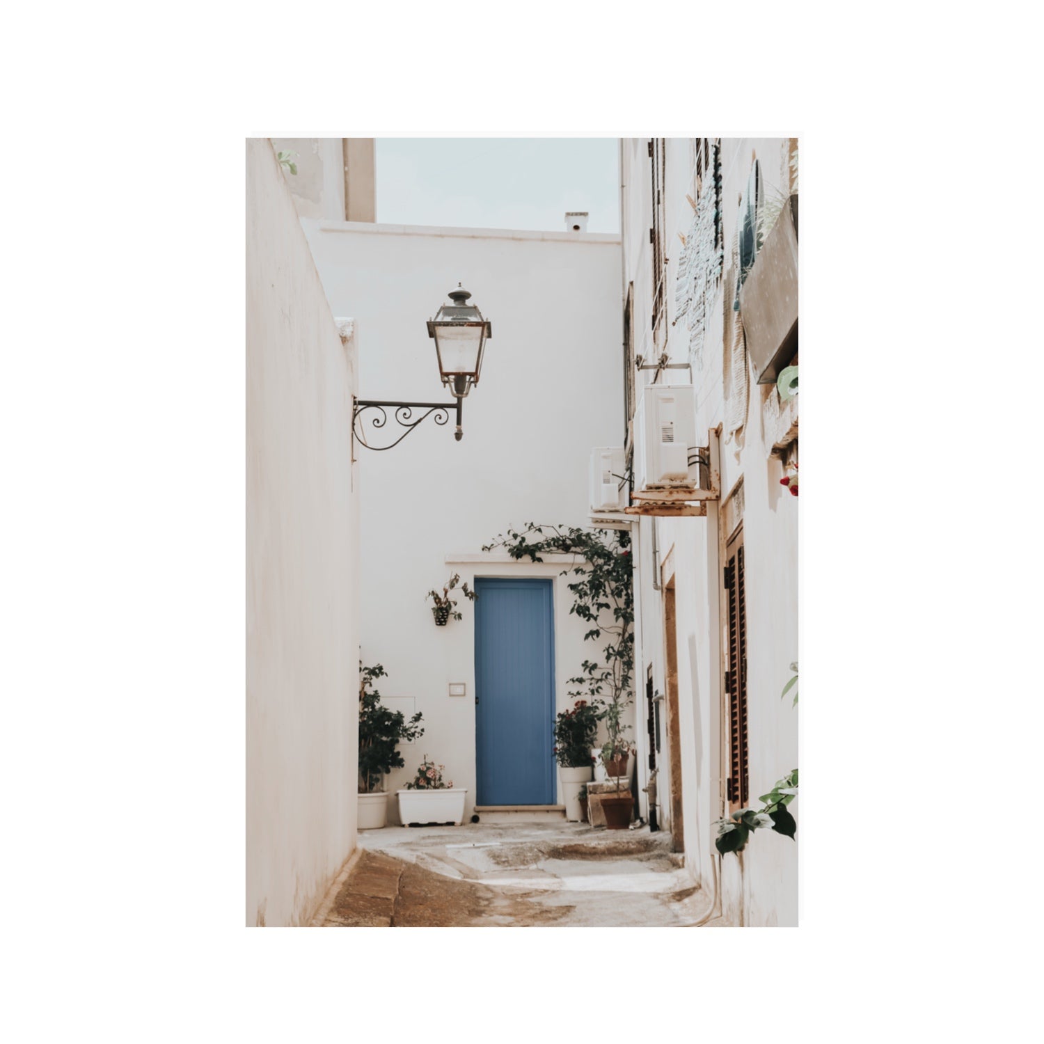 Entry Envy Puglia Ostuni wall art 100 x 70 cm unframed fine art print