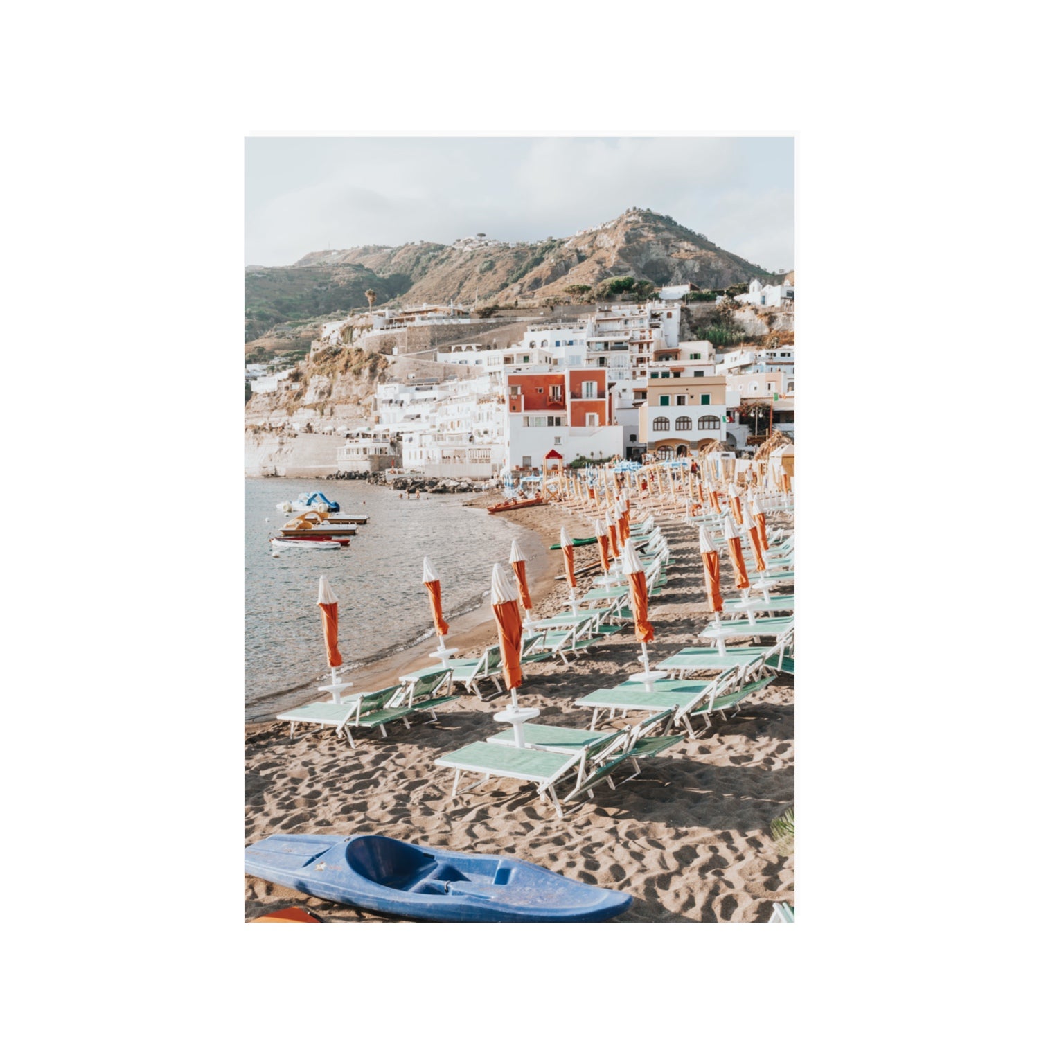 L'Isola del Paradiso Ischia Mediterranean wall art 100 x 70 cm unframed fine art print
