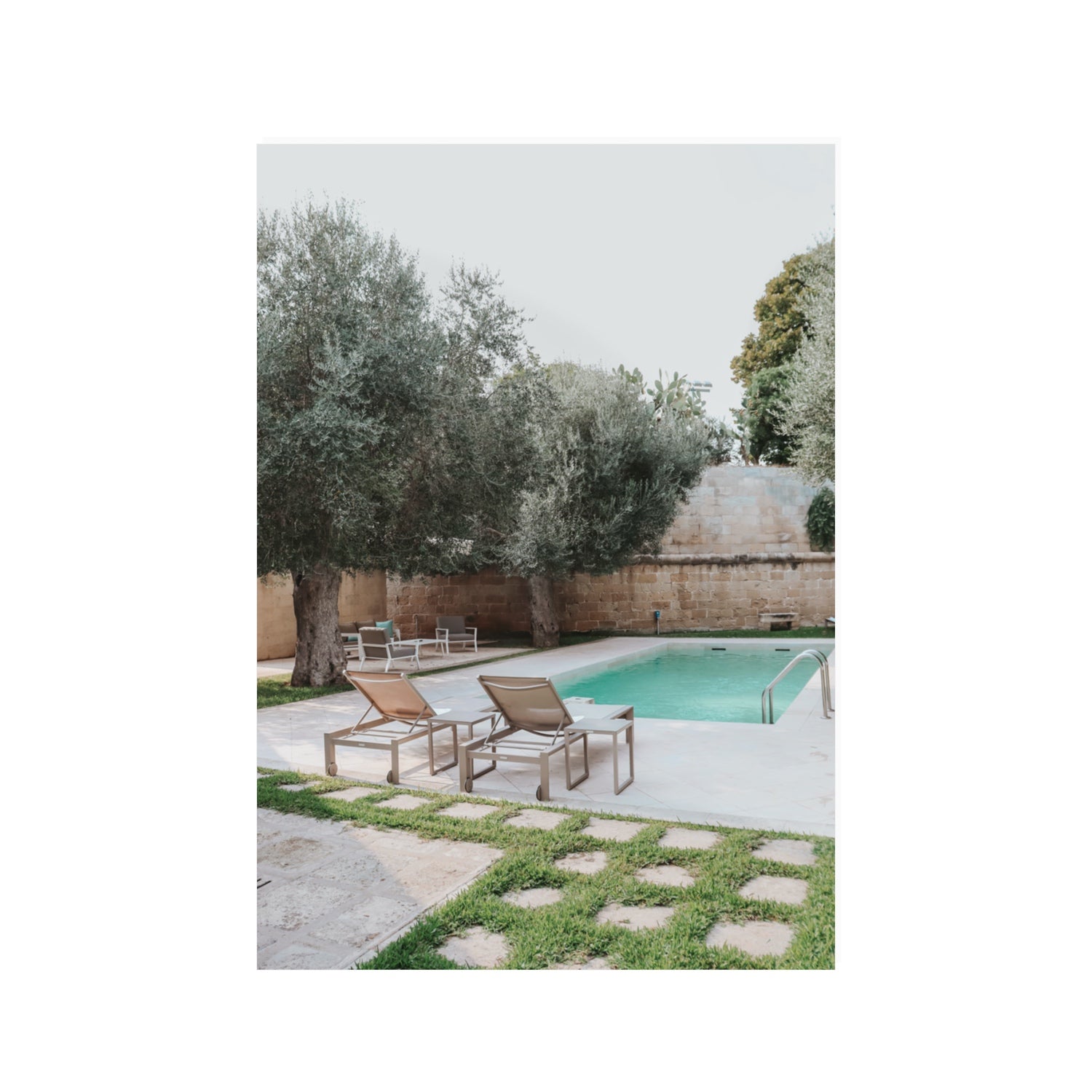 Olive Oasis Puglia Mediterranean wall art 100 x 70 cm unframed fine art print