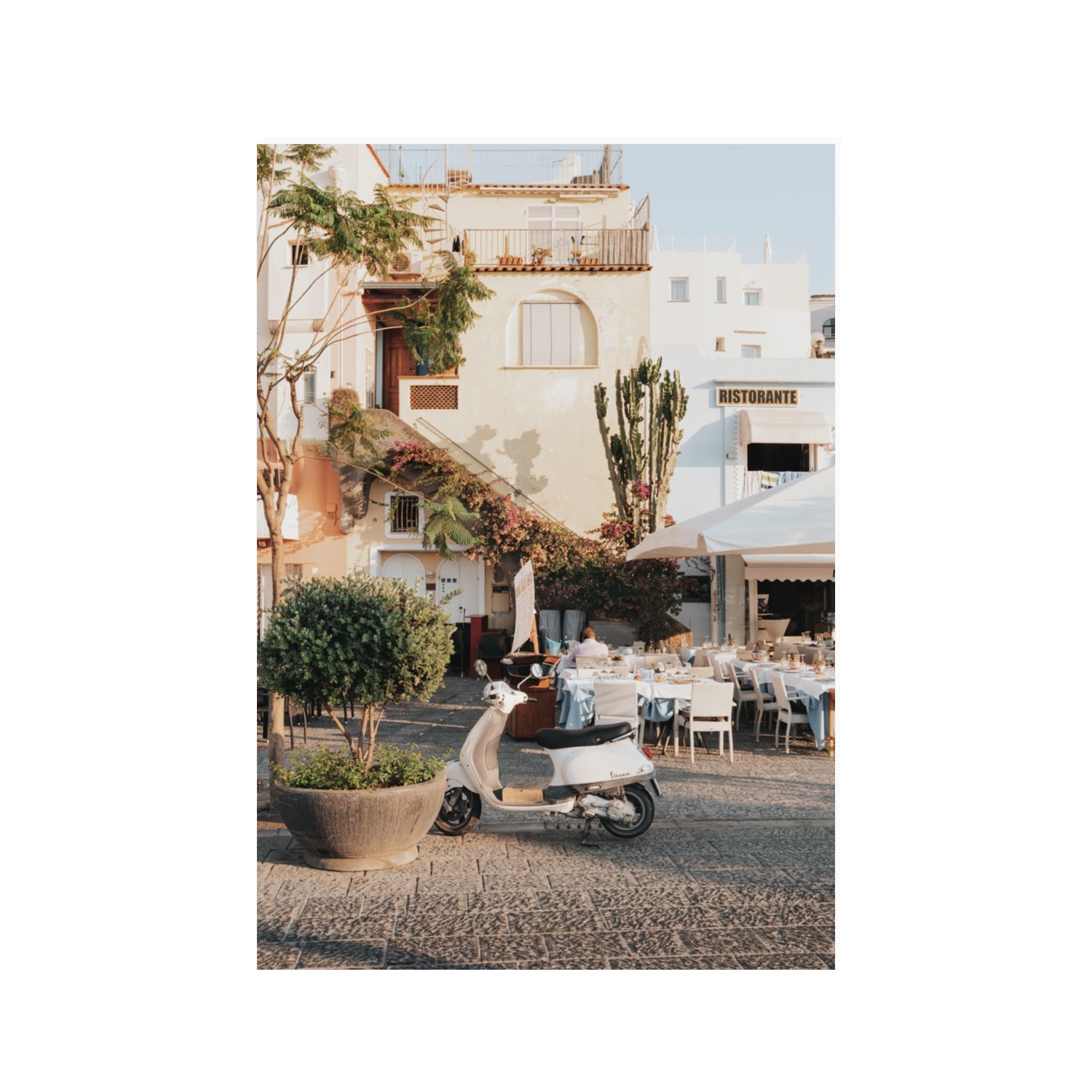 Ristorante Ischia Italian Mediterranean decor wall art 100 x 70 cm unframed fine art print