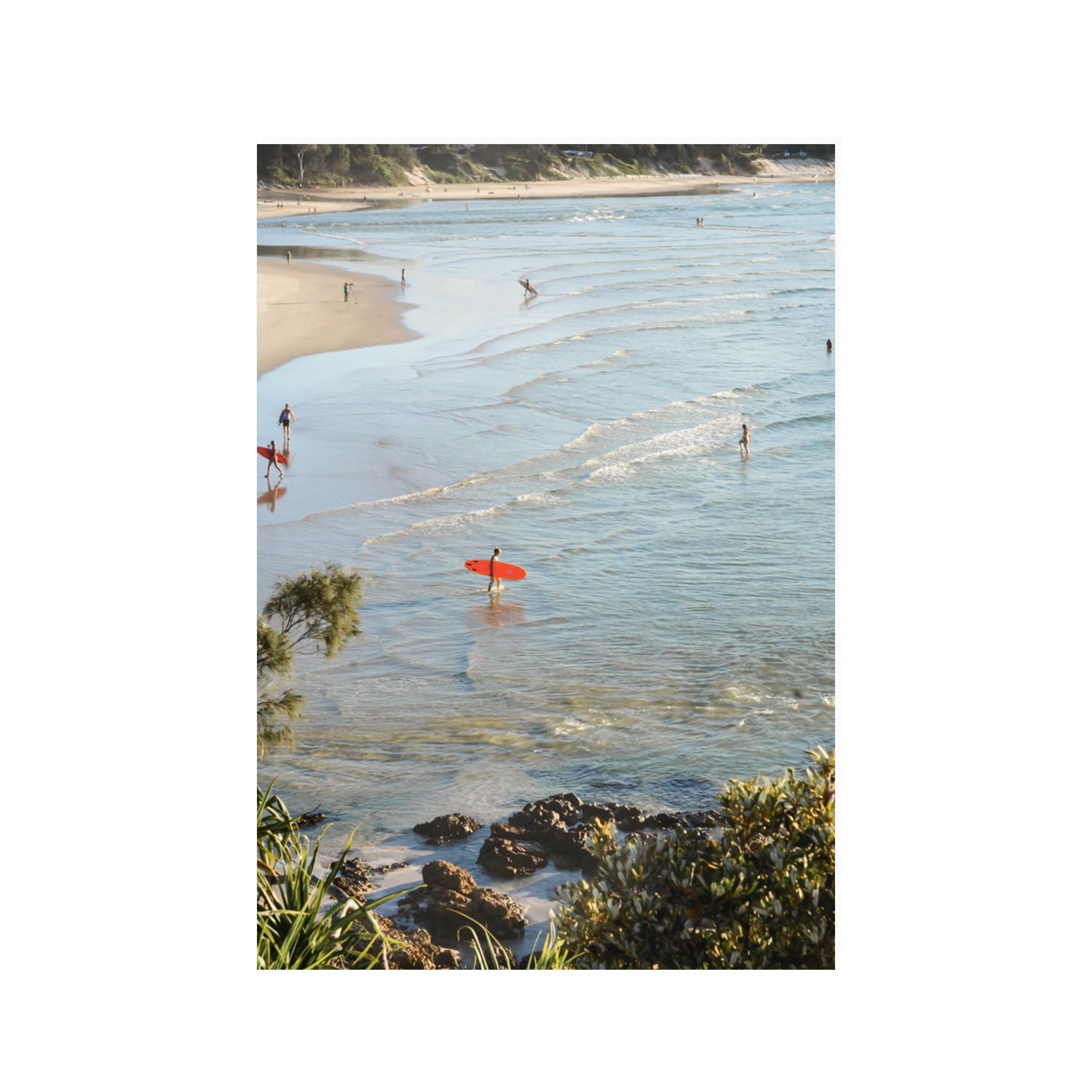Seclusion Byron Bay Surf coastal wall art 100 x 70 cm unframed fine art print