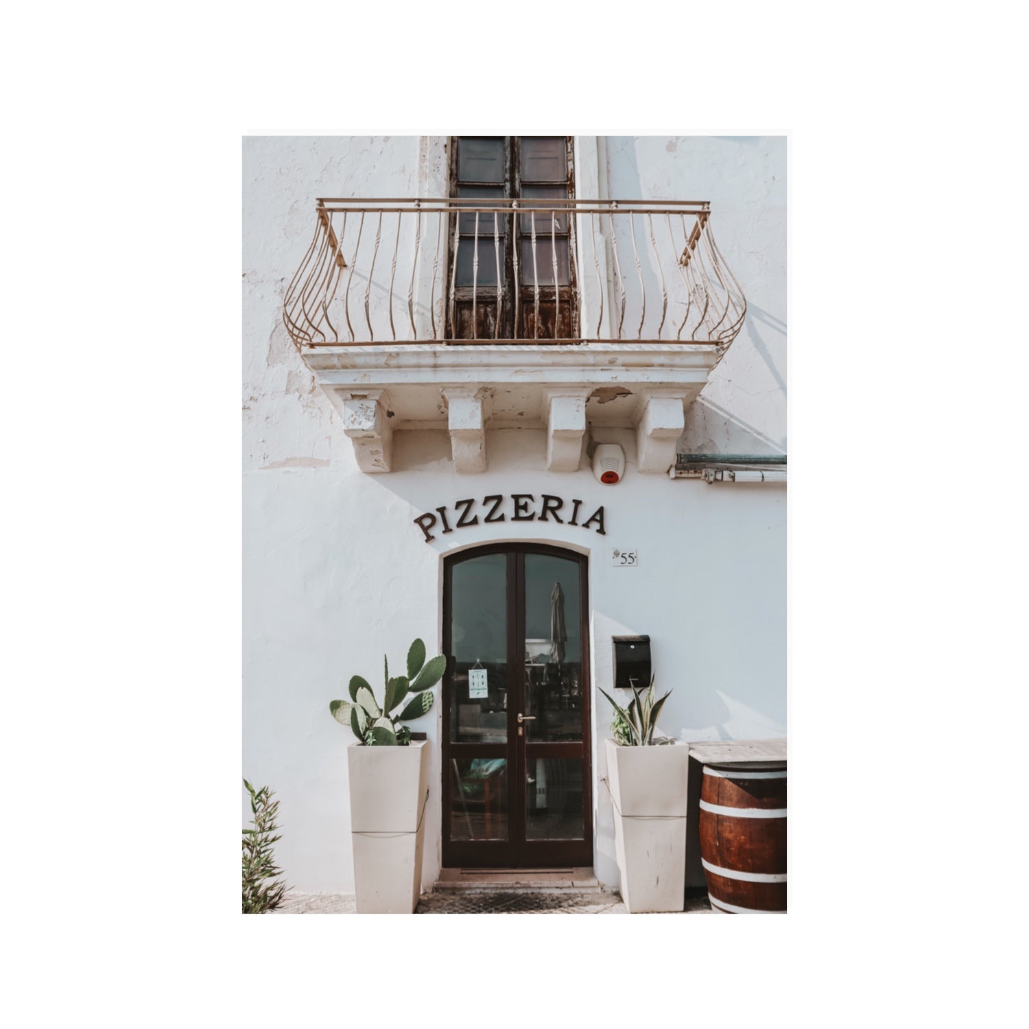 Pizzeria Puglia Italian wall art 100 x 70 cm unframed fine art print