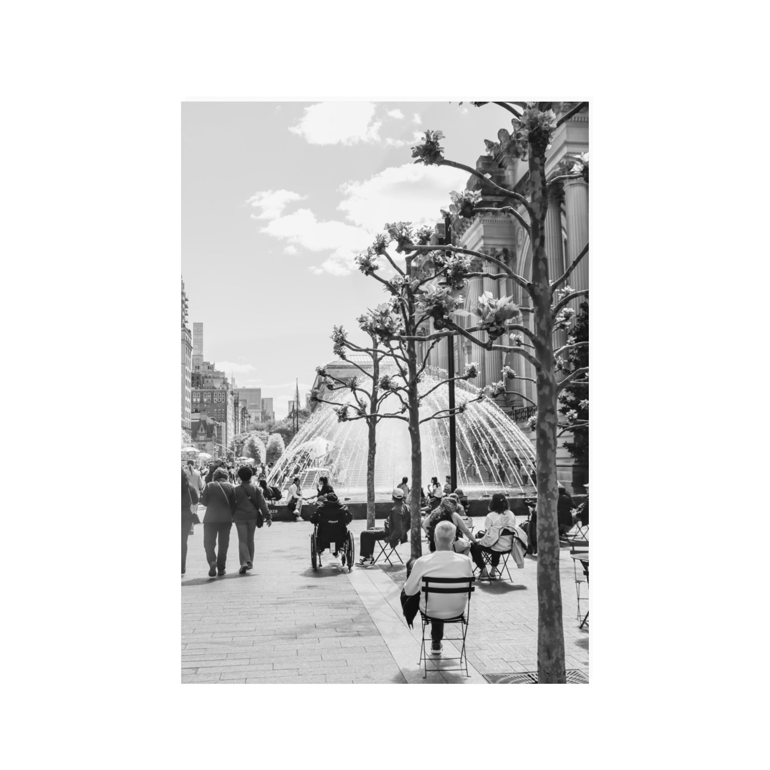 Luminary Noir New York NYC Black & White wall art 100 x 70 cm unframed fine art print