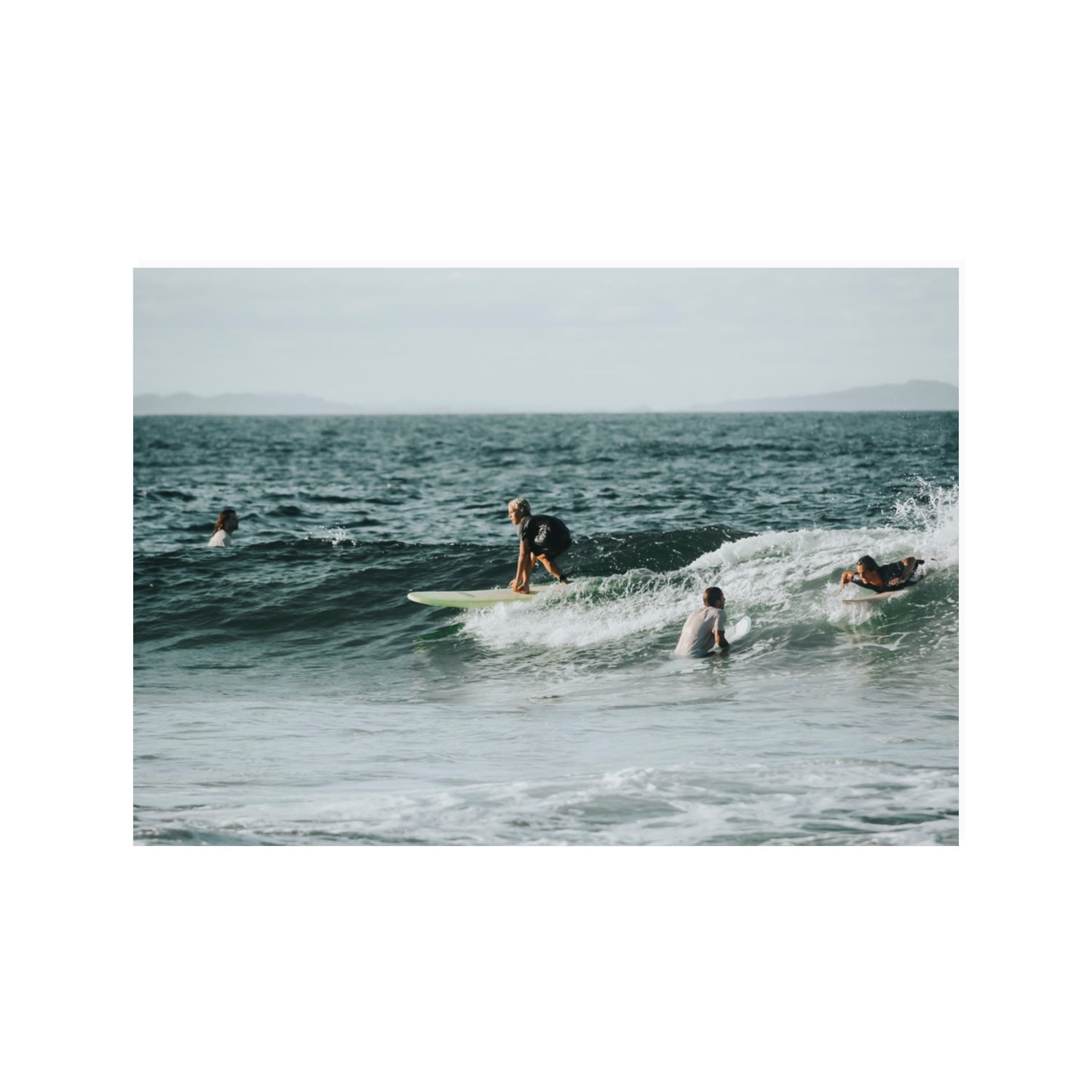 The Boys of Summer Byron Bay Surf coastal wall art 100 x 70 cm unframed fine art print