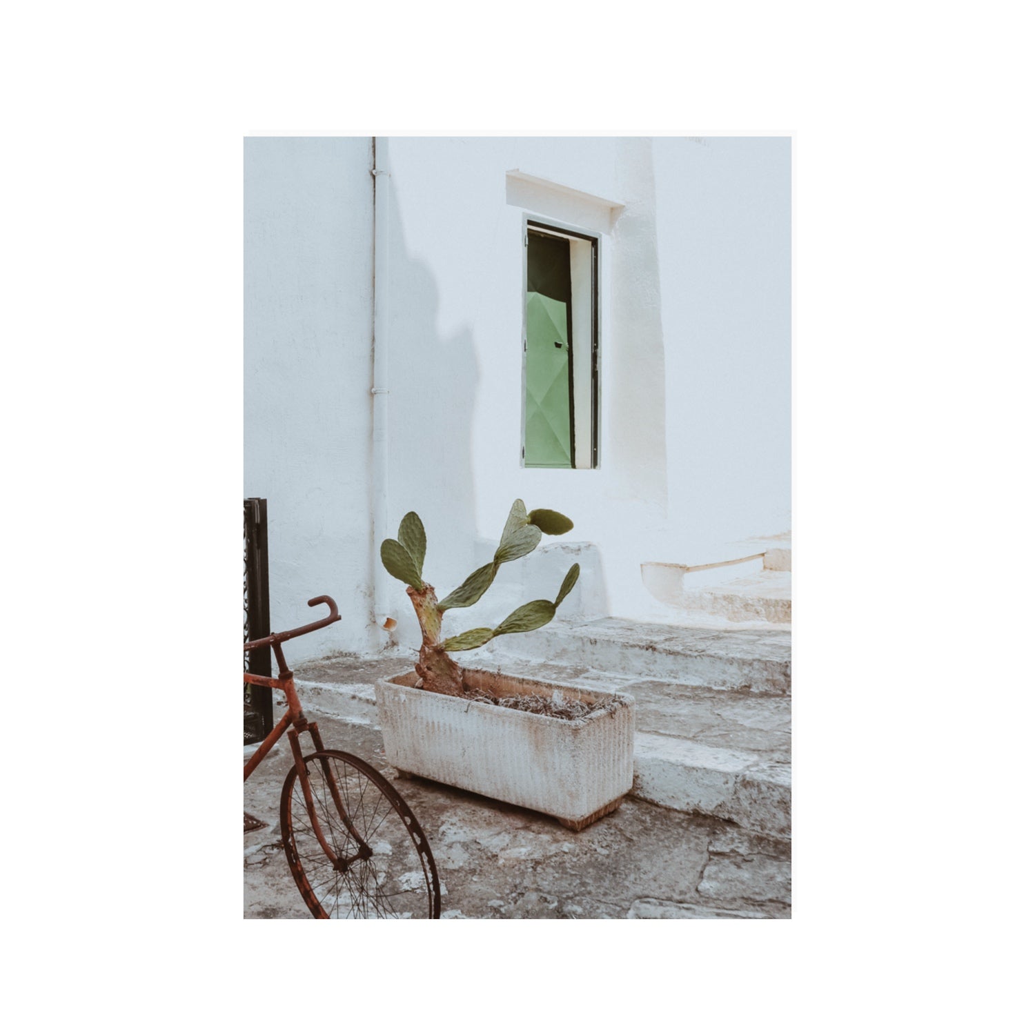 Simple Harmony Puglia Mediterranean wall art 100 x 70 cm unframed fine art print