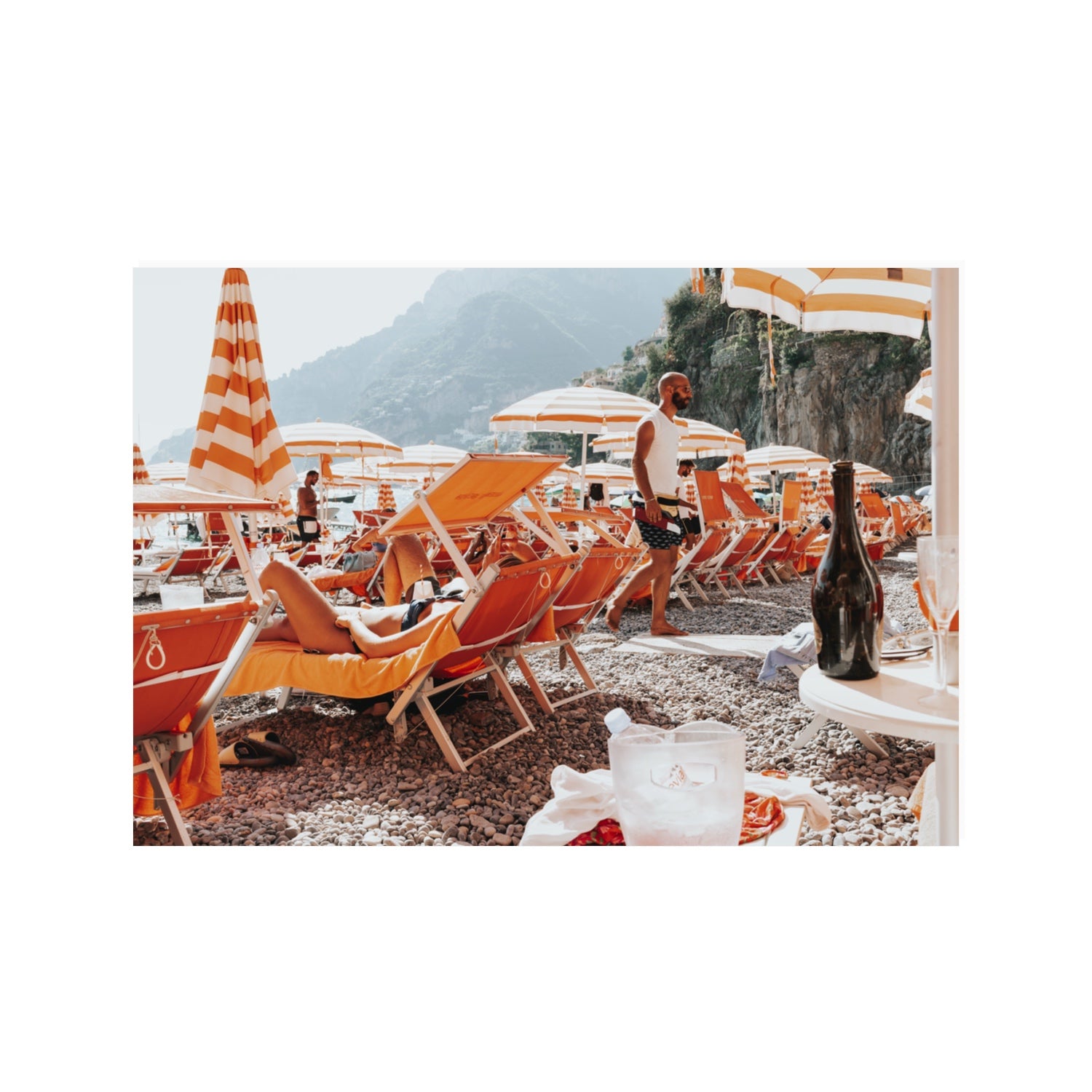 Zesty Shade Positano wall art 100 x 70 cm unframed fine art print
