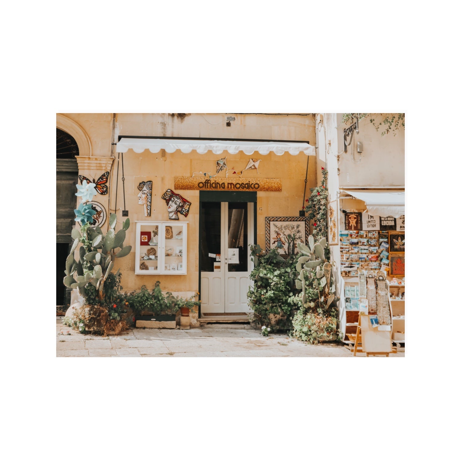 Mosaic Workshop Puglia Italian wall art 100 x 70 cm unframed fine art print
