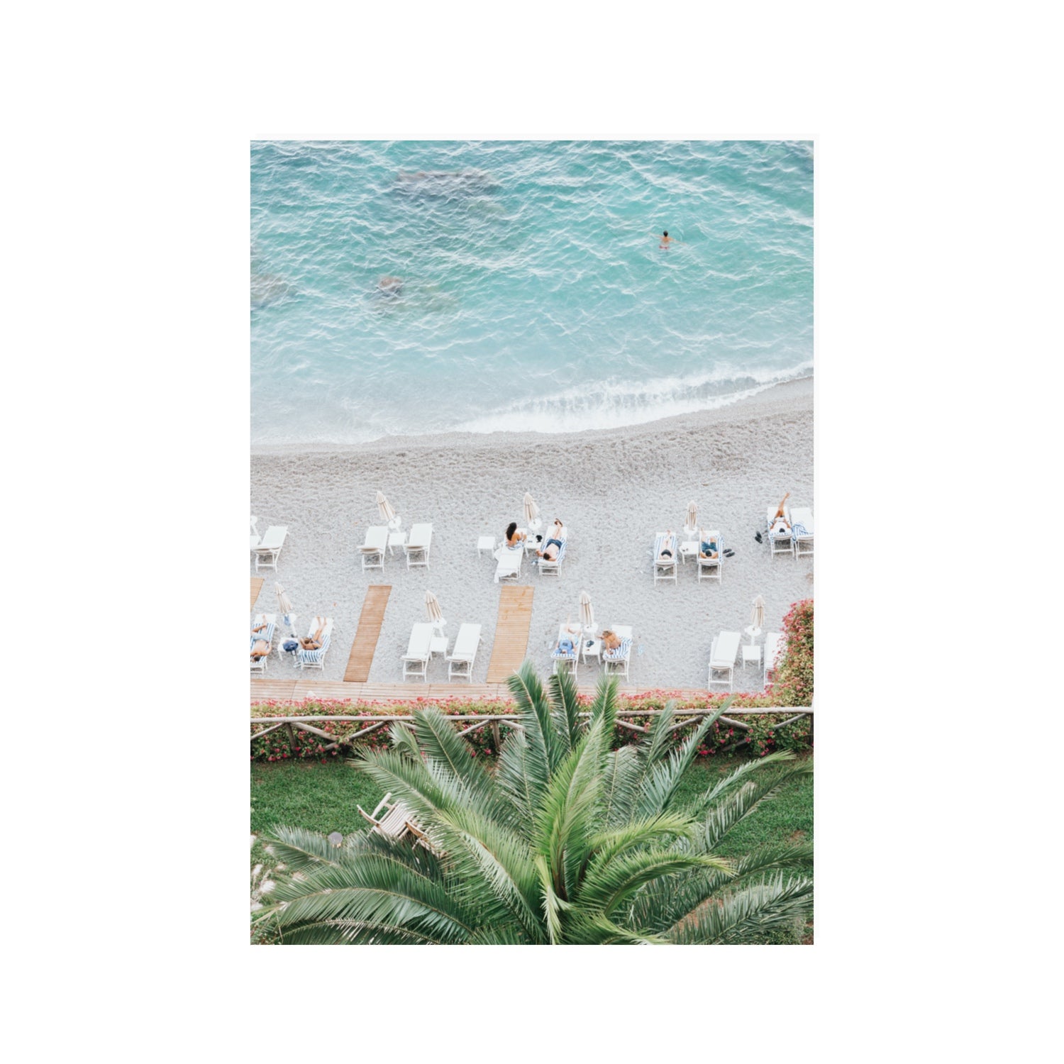 Paradiso Amalfi Mediterranean wall art 100 x 70 cm unframed fine art print