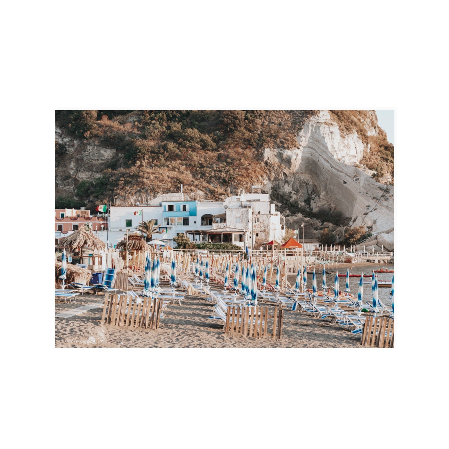 Sant' Angelo Ischia Italian coastal wall art 100 x 70 cm unframed fine art print
