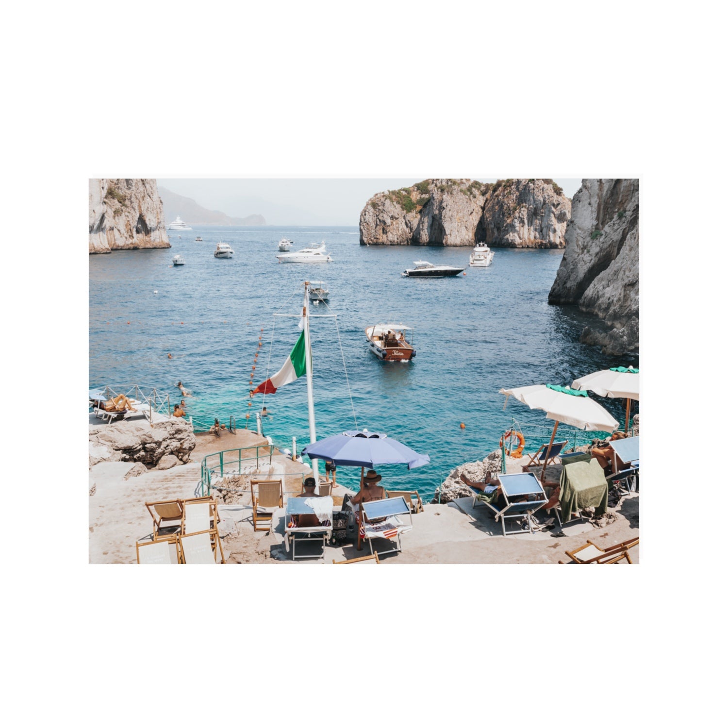 Smooth Sailing fine art print, Capri, Italy, 100 x 70 cm, Unframed, Fine Art Print