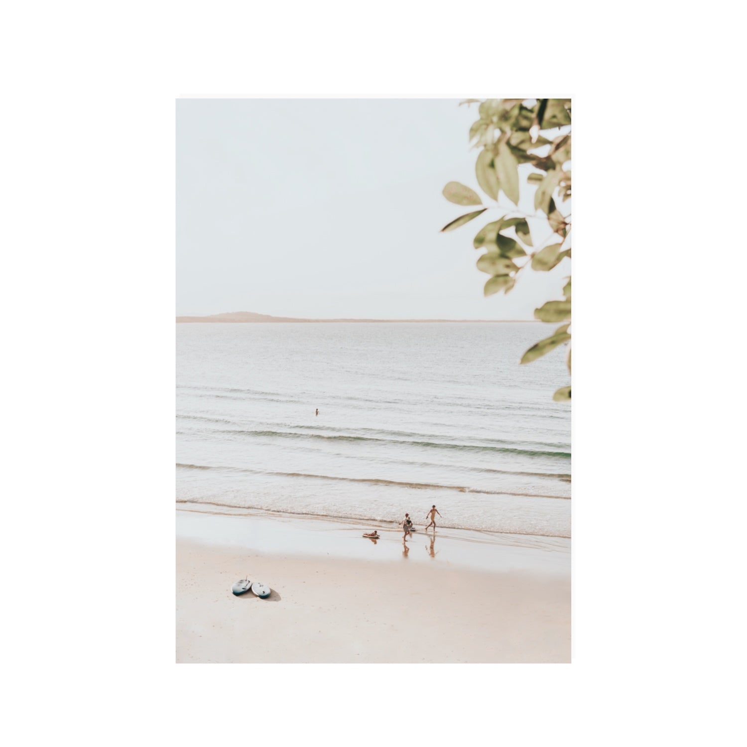Walking On Sunshine fine art print, Noosa, Australia, coastal scenes artwork, 100 x 70 cm, Unframed, Fine Art Print
