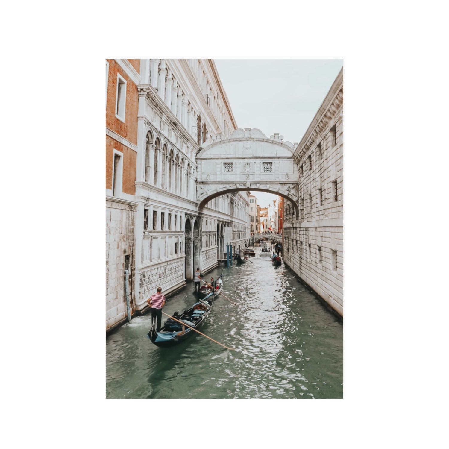 Bridge of Sighs Venice Gondola Italian wall art 100 x 70 cm unframed fine art print