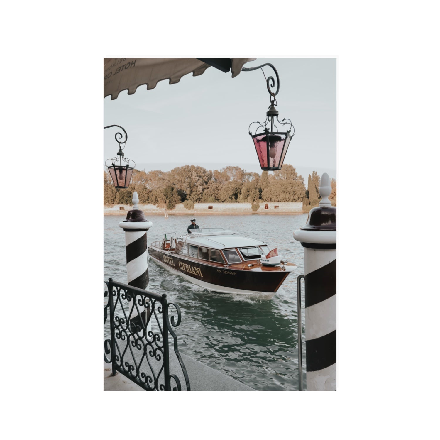 Taxi Shuttle Venice wall art 100 x 70 cm unframed fine art print