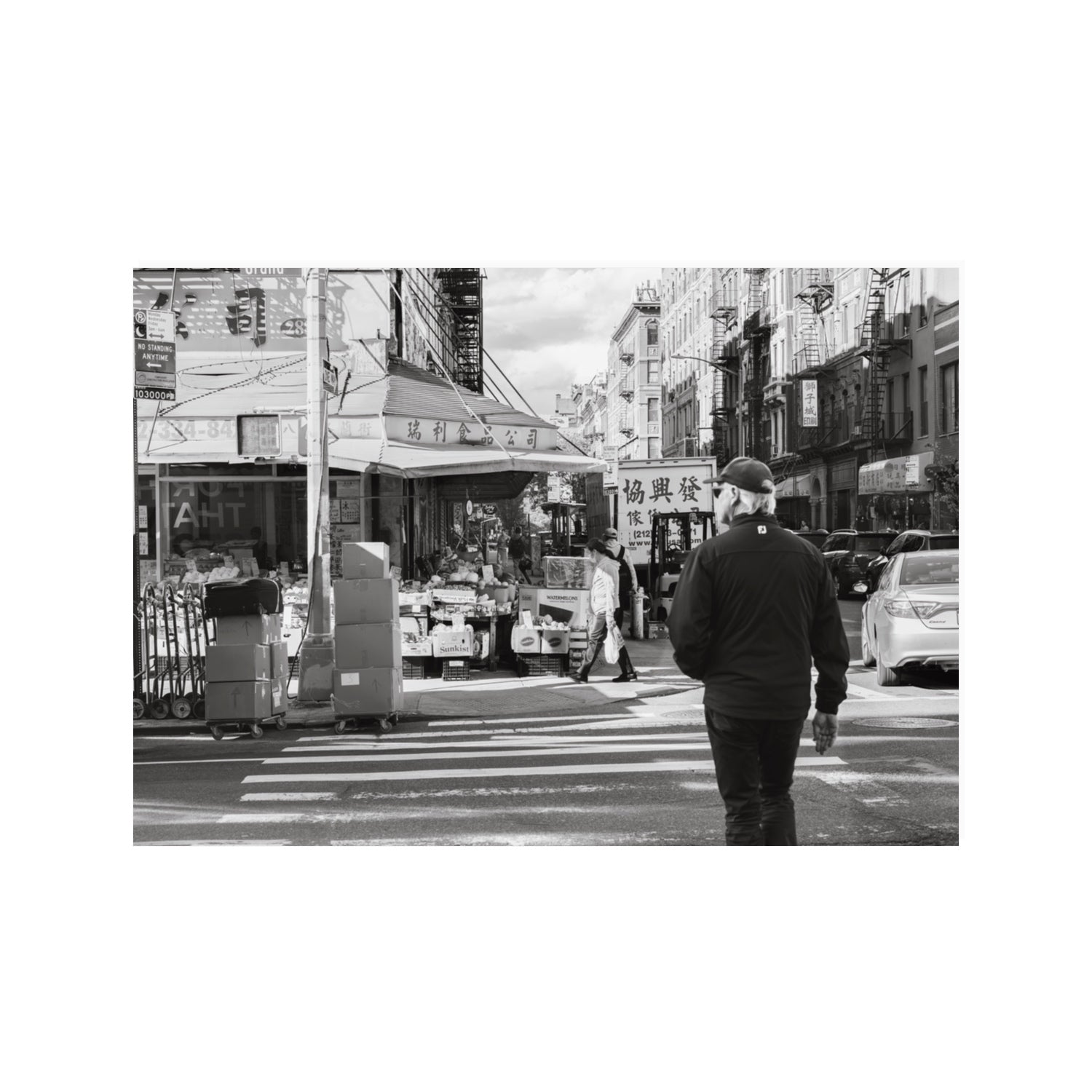 Chinatown New York NYC Street wall art 100 x 70 cm unframed fine art print