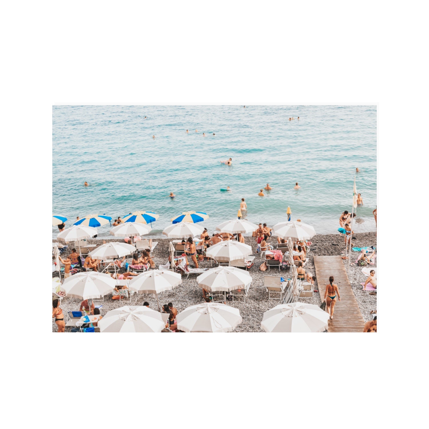 Dreamscape Amalfi Italian beach wall art 100 x 70 cm unframed fine art print