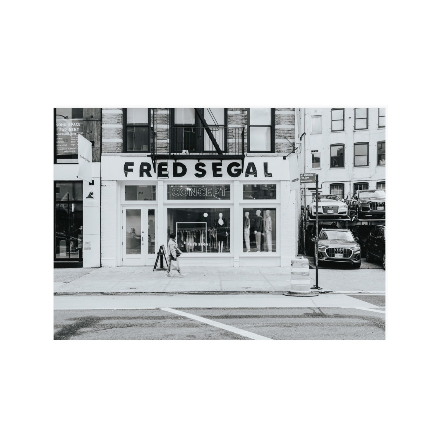 Noir York New York NYC Black & White wall art 100 x 70 cm unframed fine art print