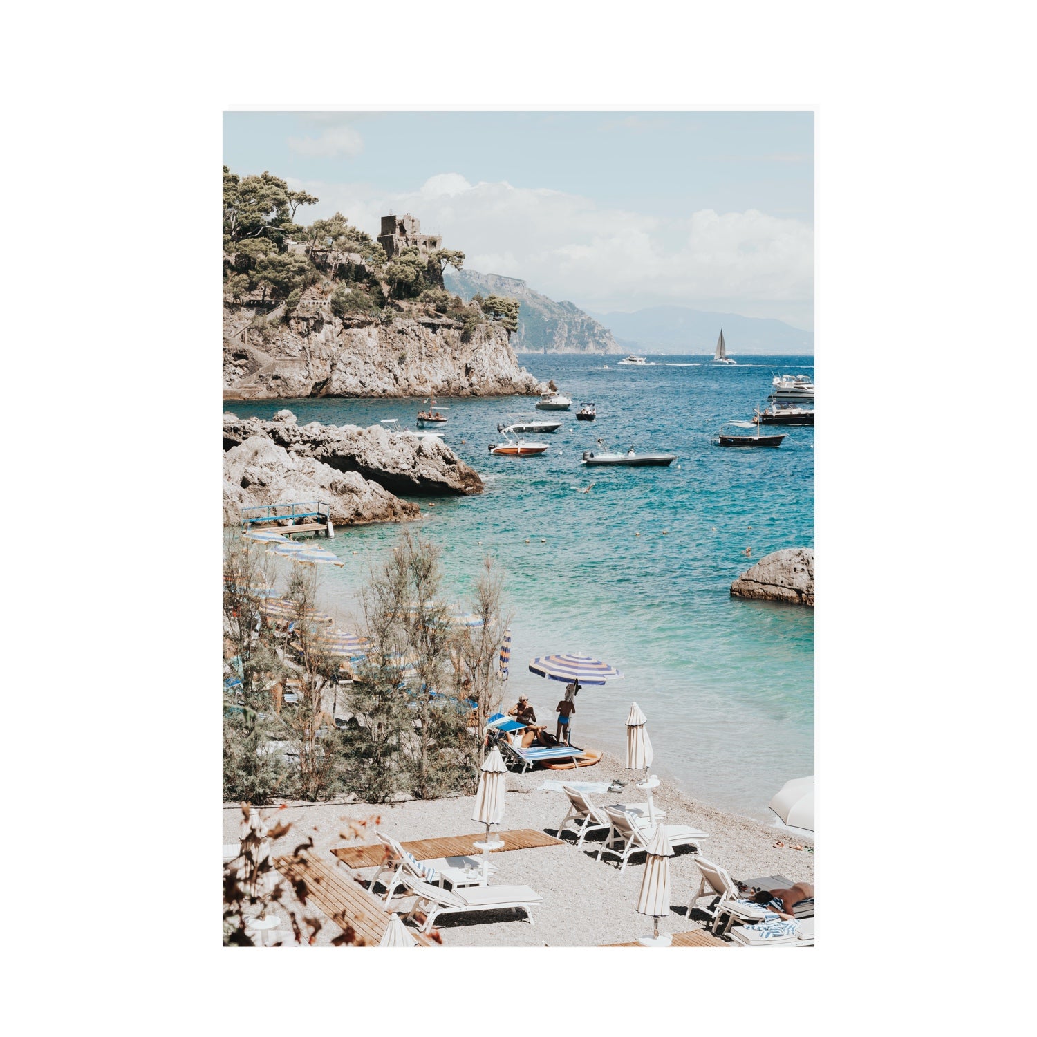 Sizzling Summer Days Amalfi coastal wall art A0 unframed fine art print