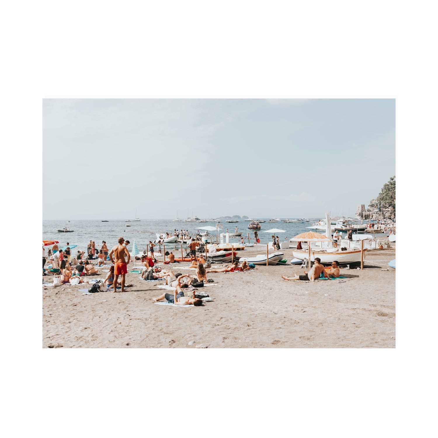 Beachy Vibes fine art print, Positano, Italy, A0 · 118.9 cm x 84.1 cm, Unframed, Fine Art Print