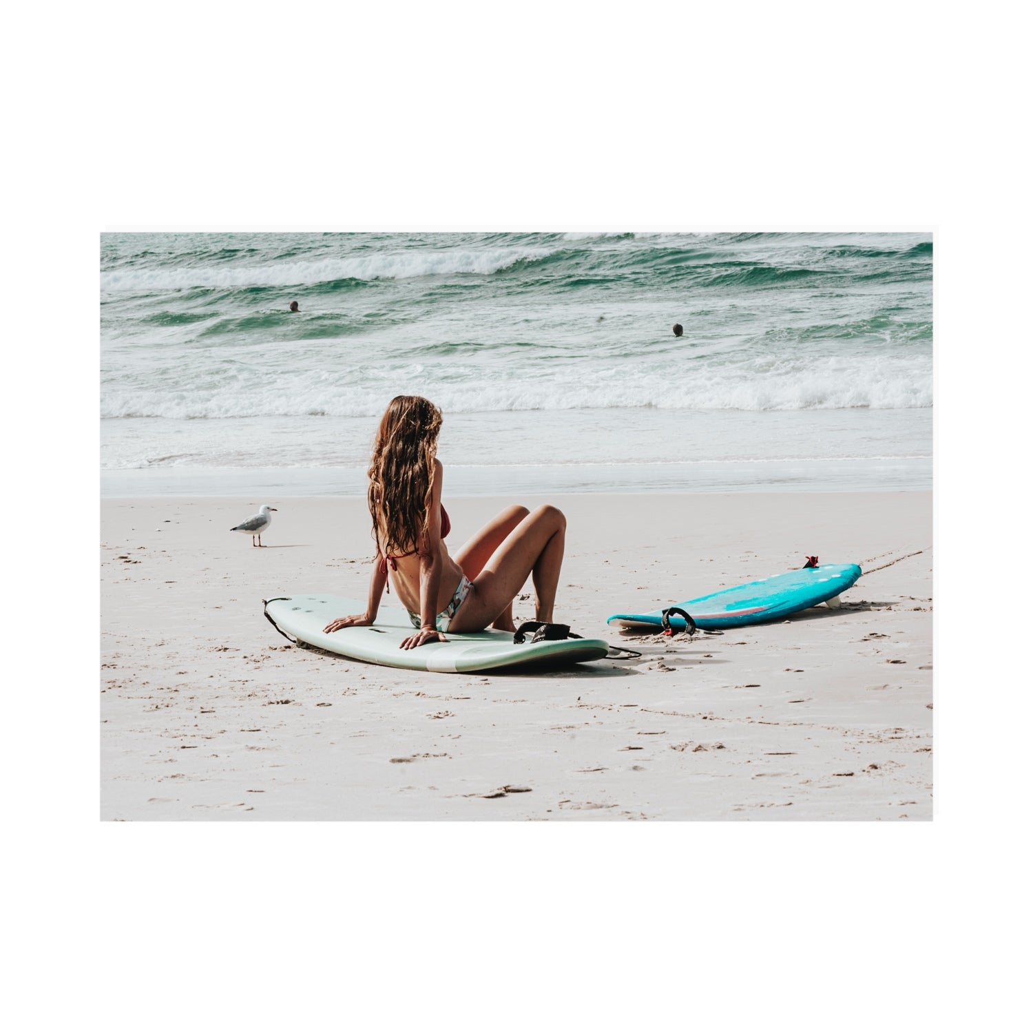 Ciao Bella Byron Bay Surf coastal wall art A0 unframed fine art print