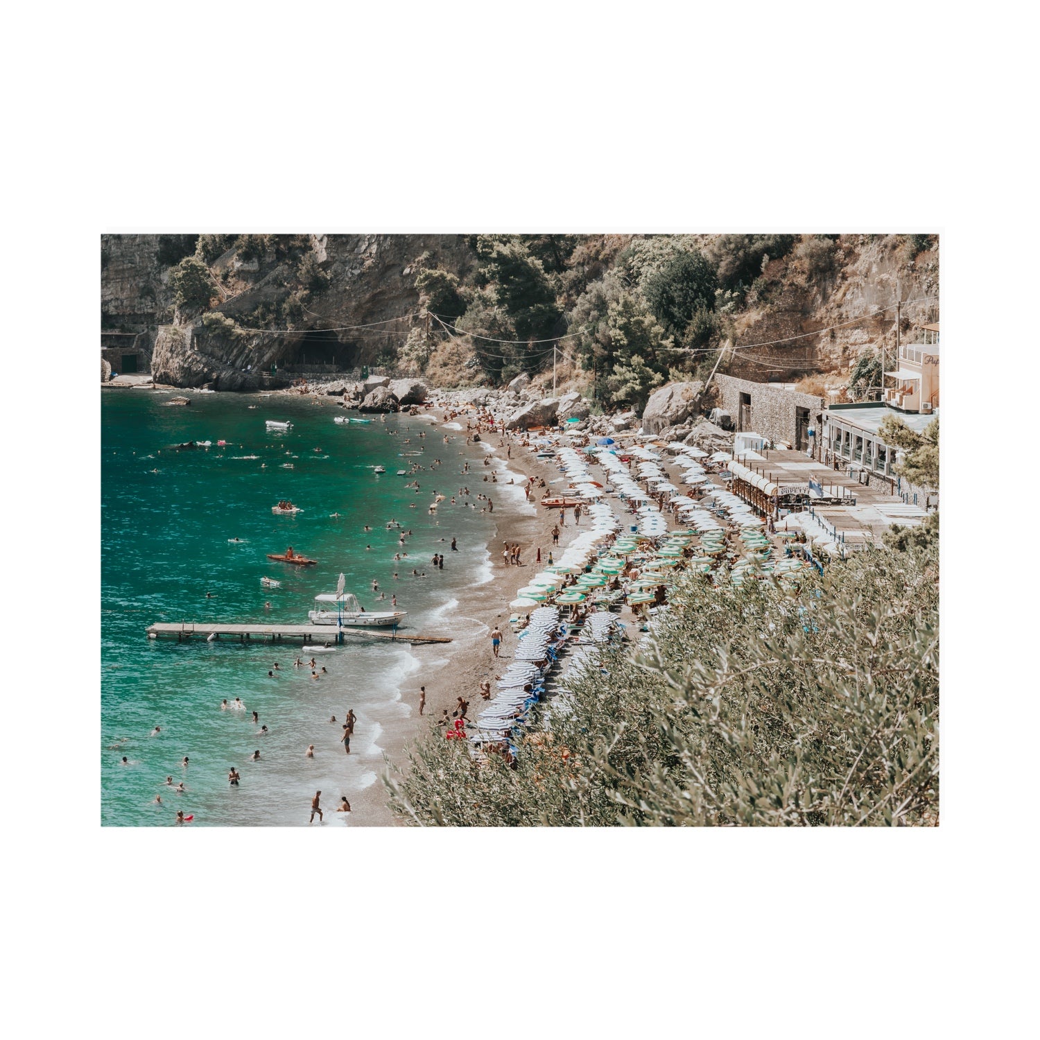Fornillo Beach fine art print, Positano, Italy, A0 · 118.9 cm x 84.1 cm, Unframed, Fine Art Print