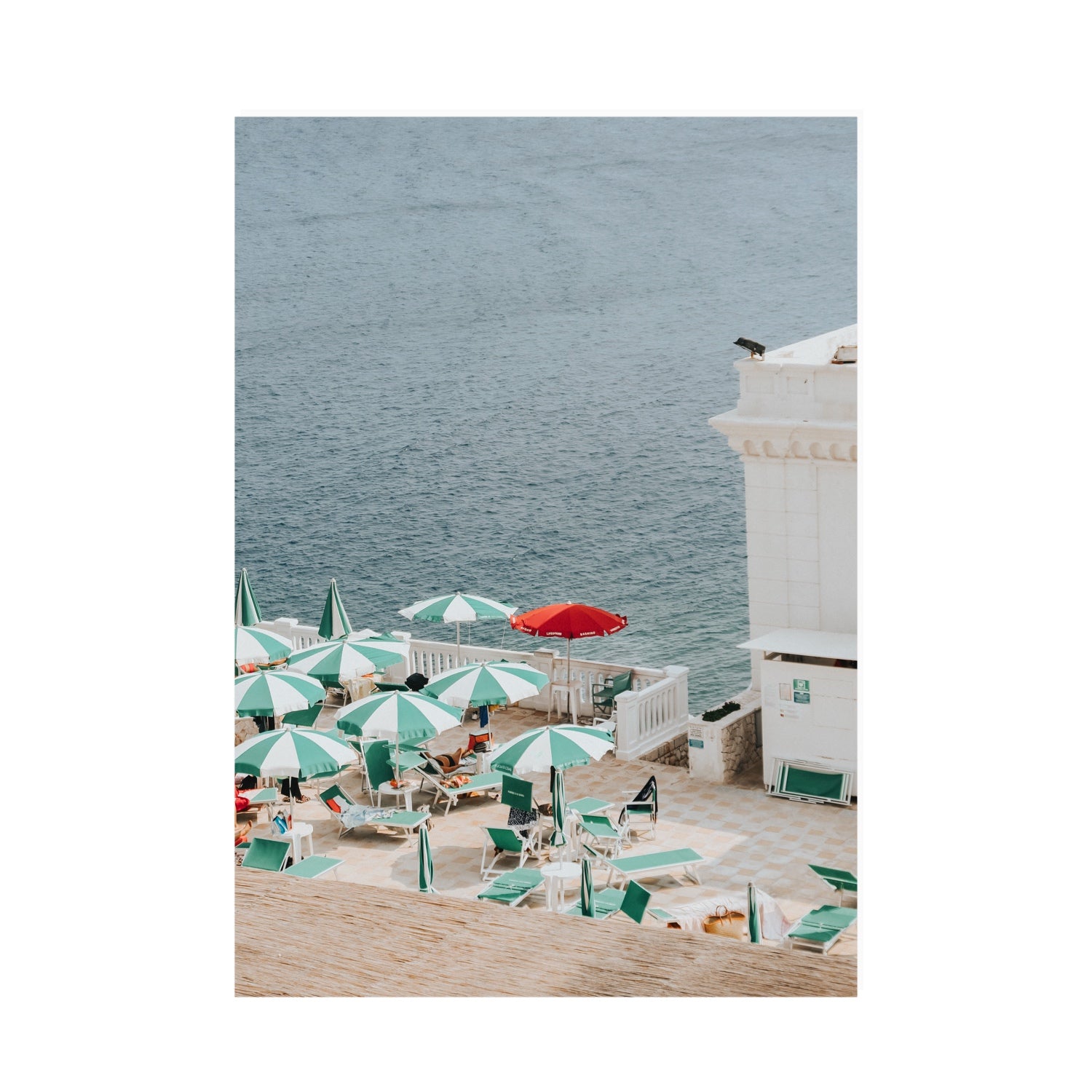 Lido Italiano Puglia beach Italian wall art A0 unframed fine art print