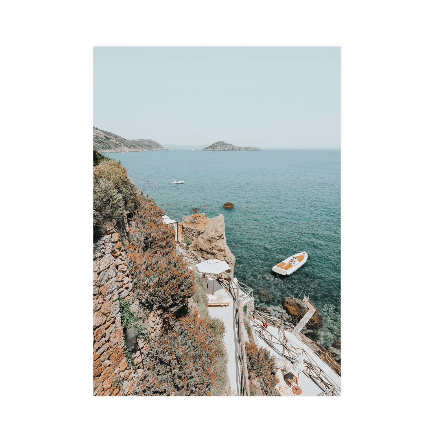 Front Row Seat Tuscany coastal wall art A0 unframed fine art print