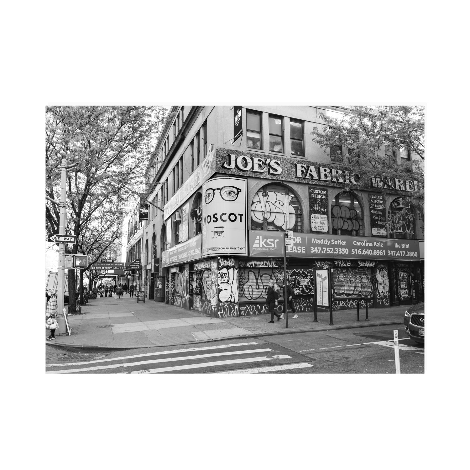 Wall Poetry New York NYC Black & White wall art A0 unframed fine art print