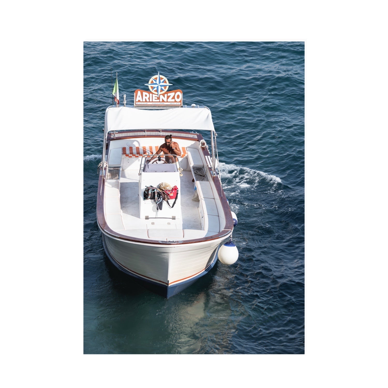 Pilota di Motoscafo fine art print, Positano, Italy, A0 · 118.9 cm x 84.1 cm, Unframed, Fine Art Print