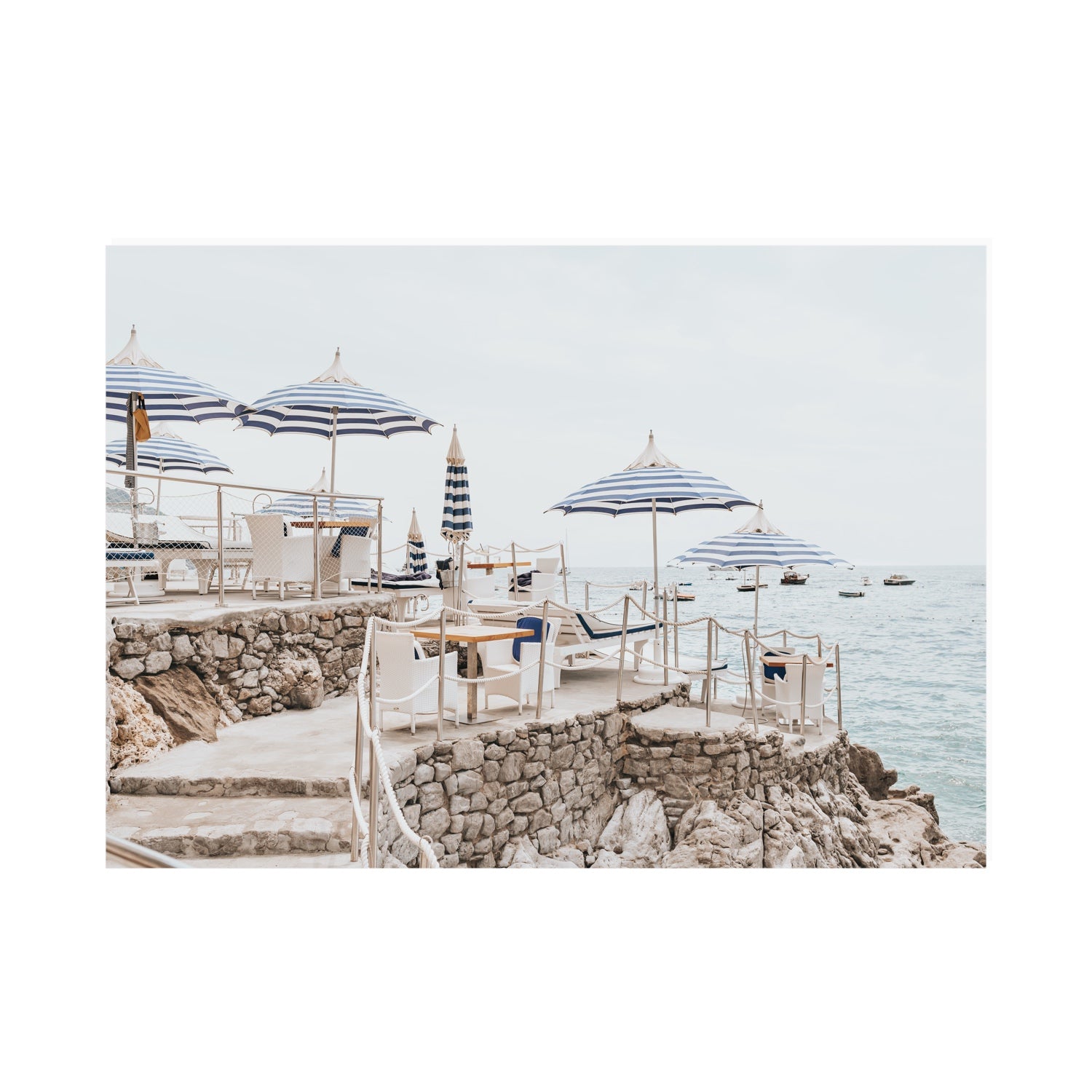 Ombrelloni fine art print, Positano, Italy, A0 · 118.9 cm x 84.1 cm, Unframed, Fine Art Print