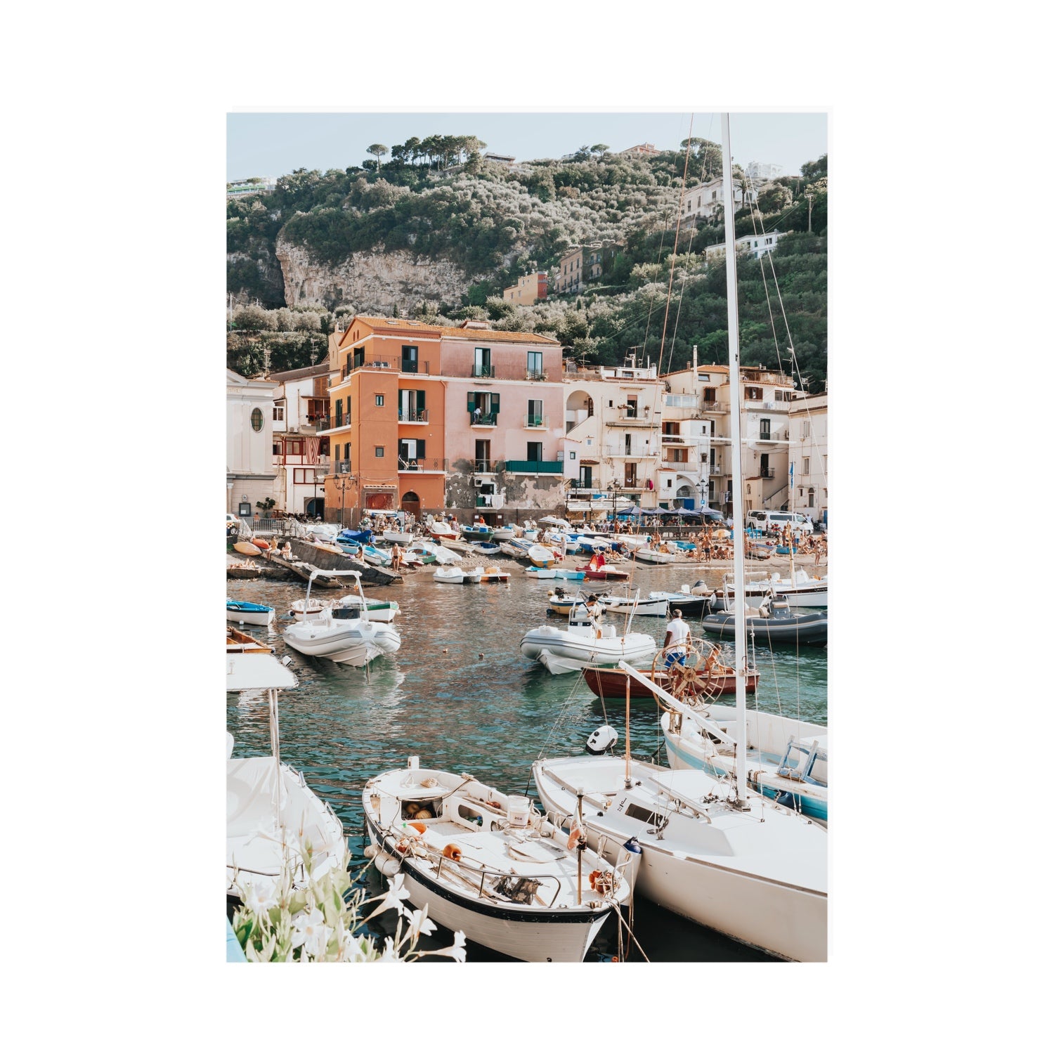 Marina Grande Sorrento coastal Italian wall art A0 unframed fine art print
