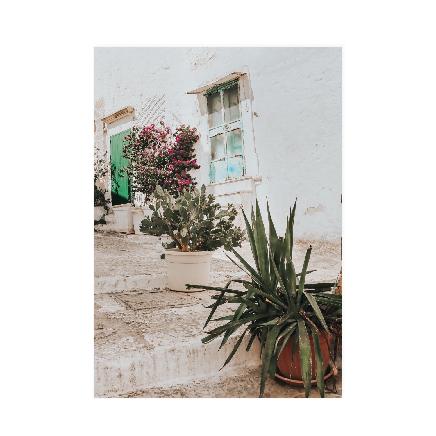 Giardino Segreto Puglia Ostuni wall art A0 unframed fine art print