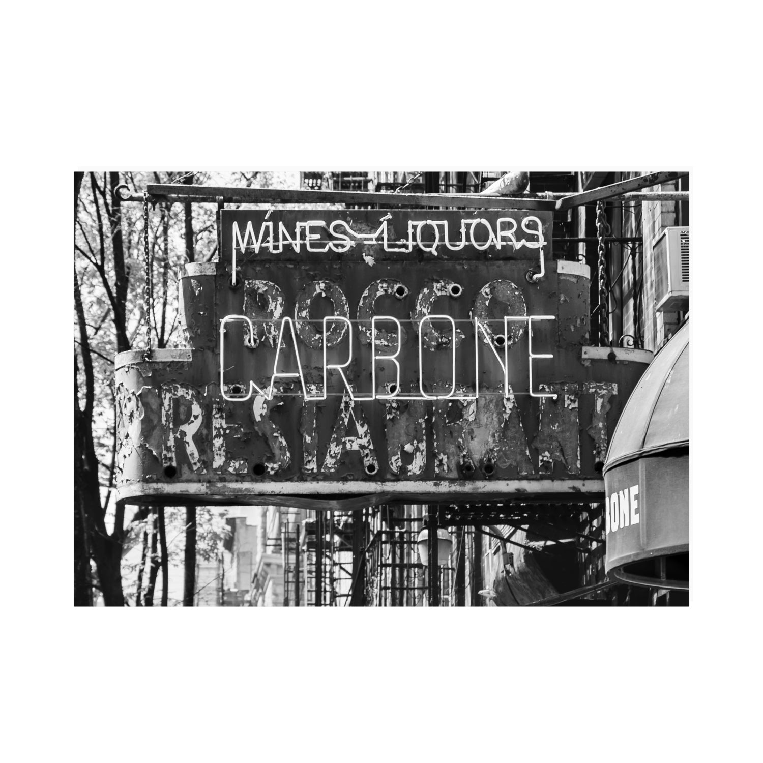 Thompson Street New York NYC Black & White wall art A0 unframed fine art print