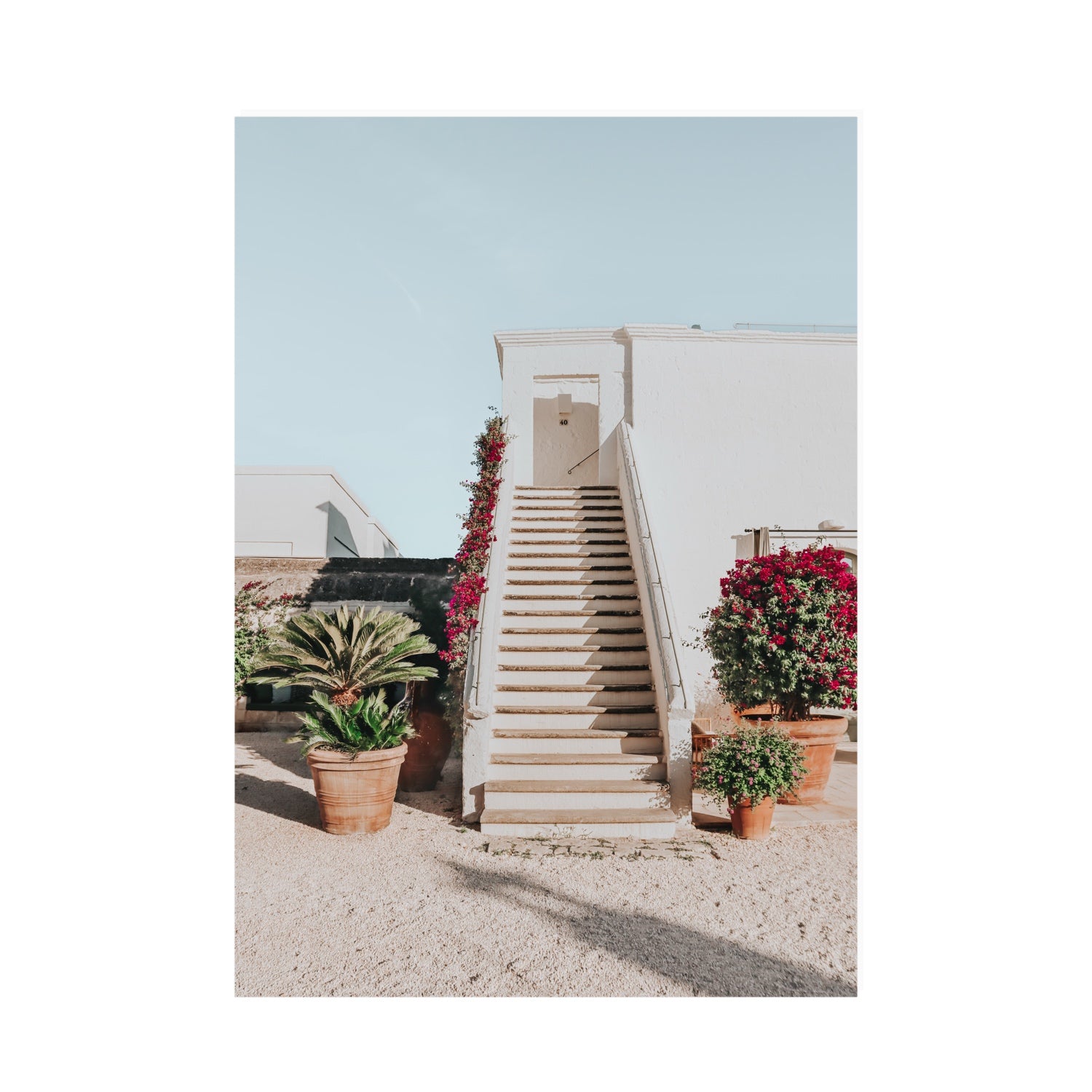 Tranquil Ascent Puglia Italian wall art A0 unframed fine art print