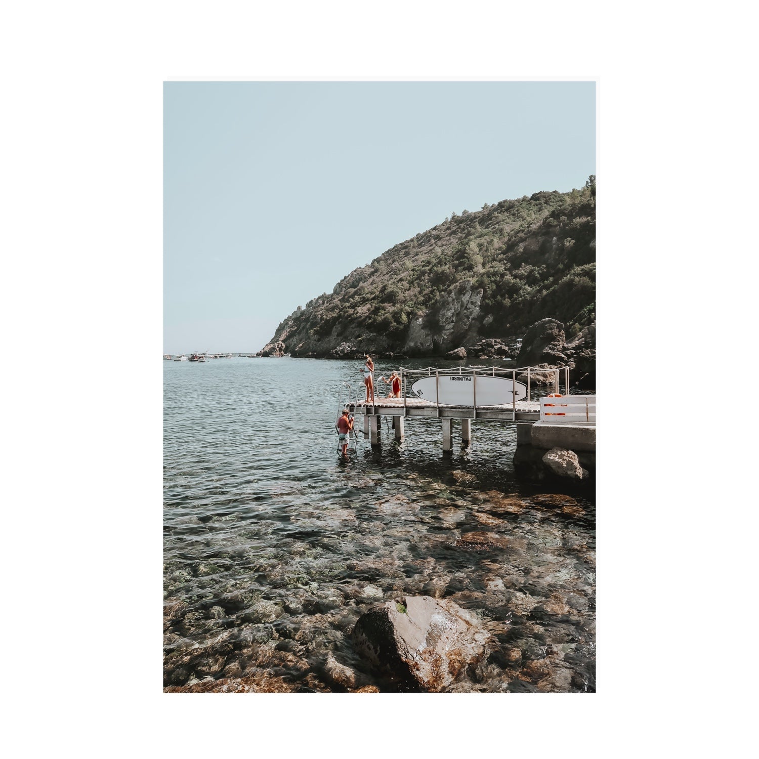 Tidal Explorers Tuscany coastal Italian wall art A0 unframed fine art print